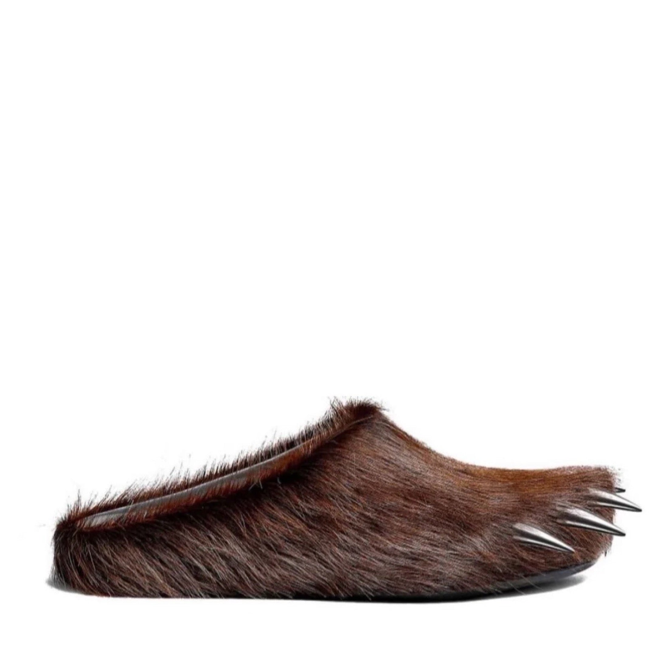 BRAVEST STUDIOS BROWN MULE SLIPPERS