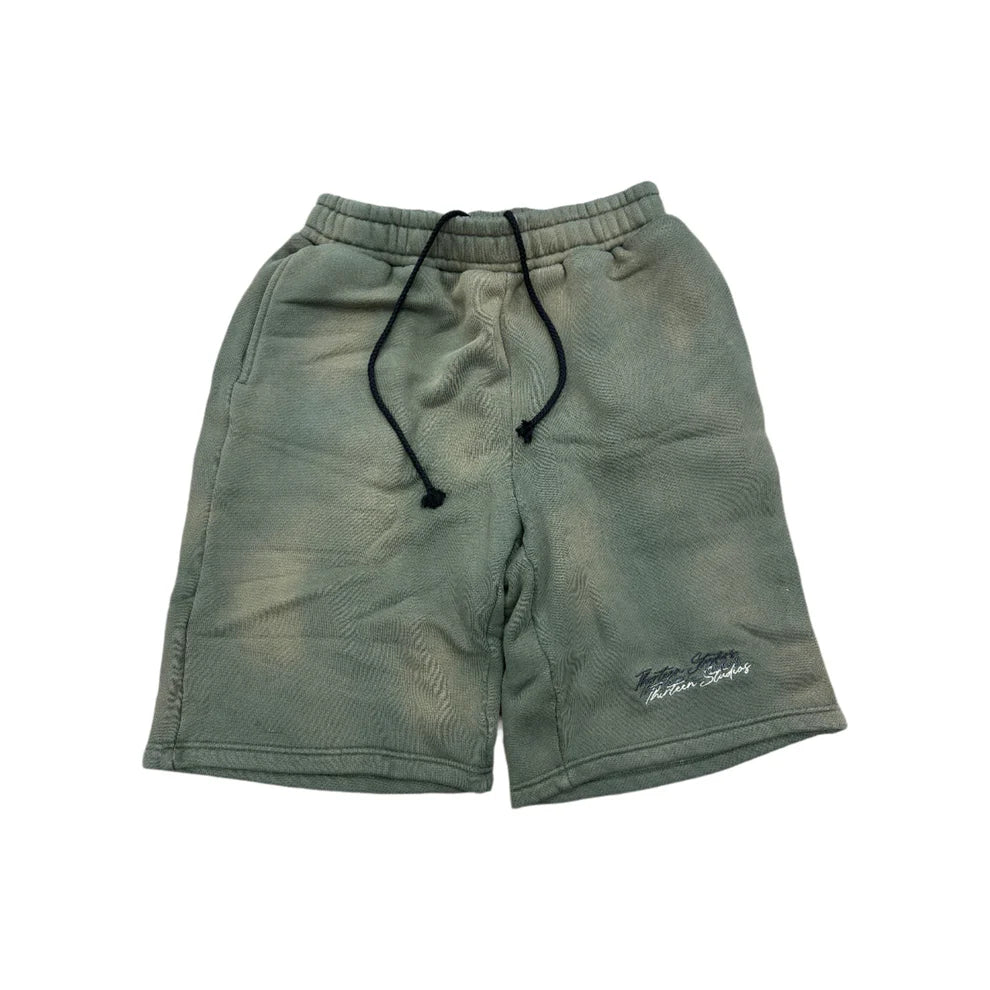 Thirteen Studios Embroidered Faded Green Set