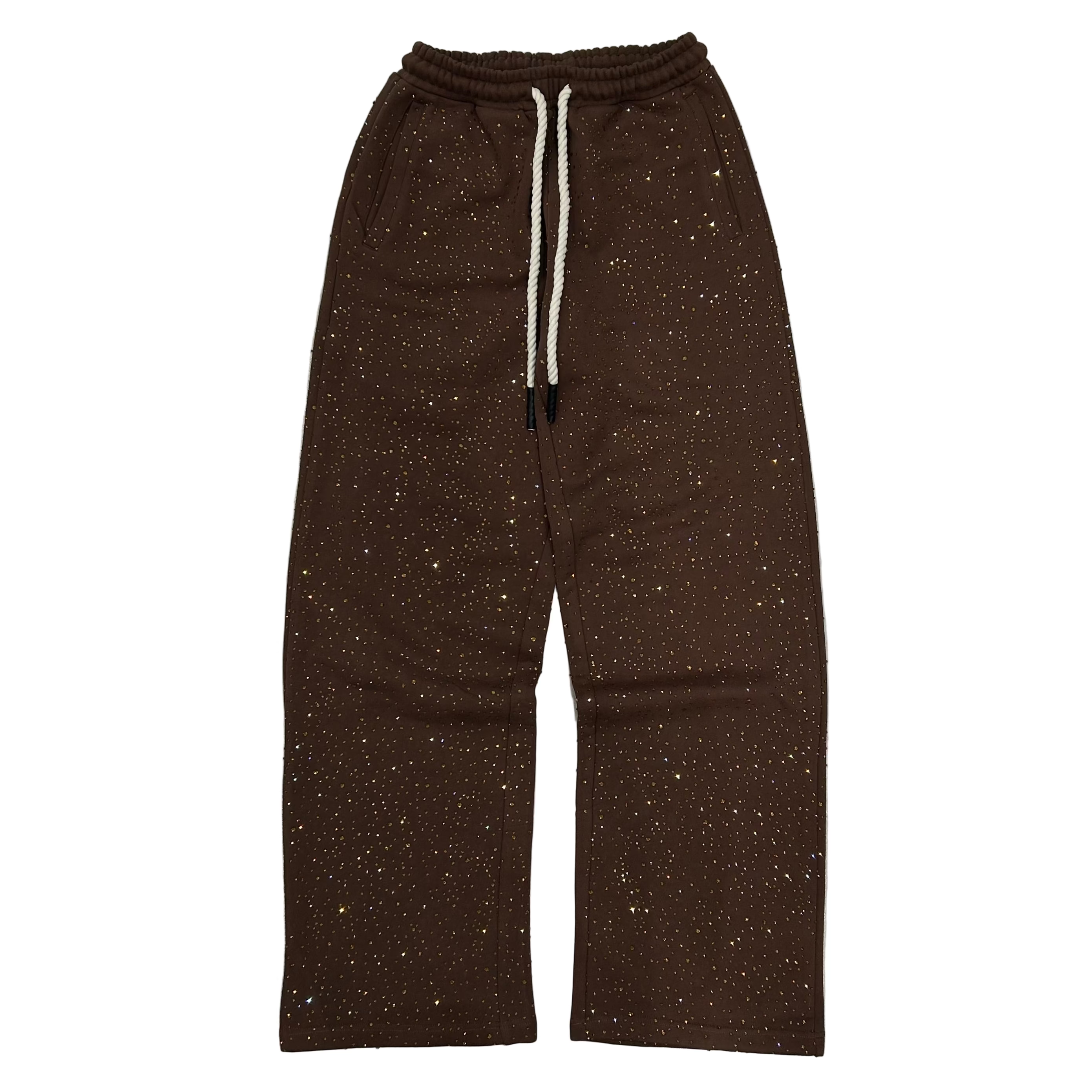 Hypeboys Brown Bling Sweatpants