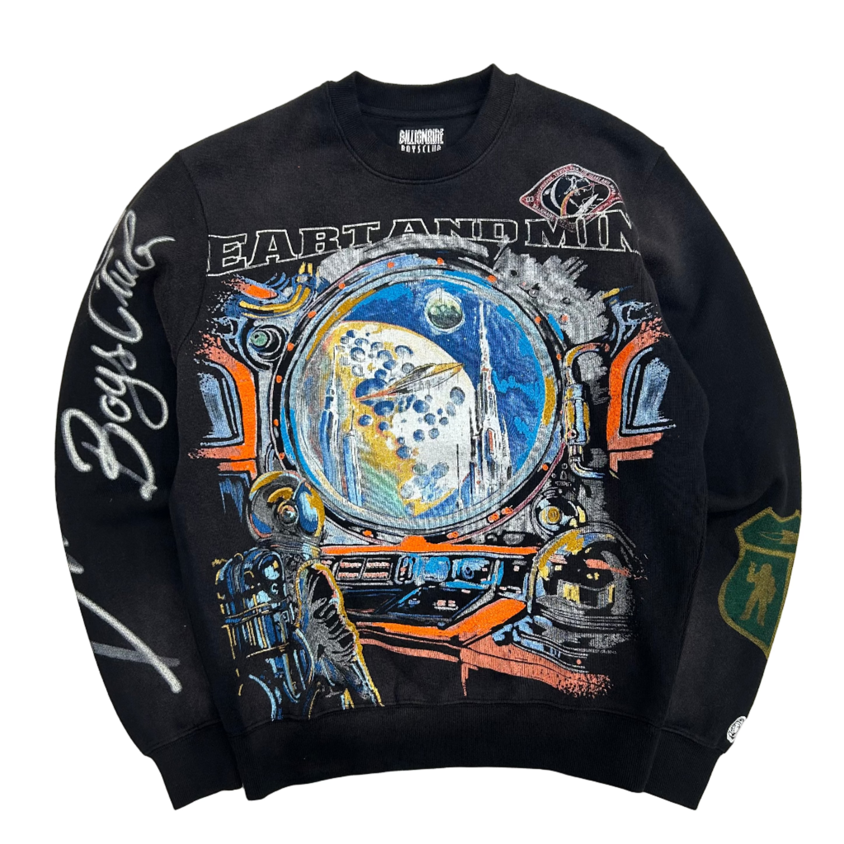 BILLIONAIRE BOYS CLUB BB EXPLORE LS KNIT BLACK