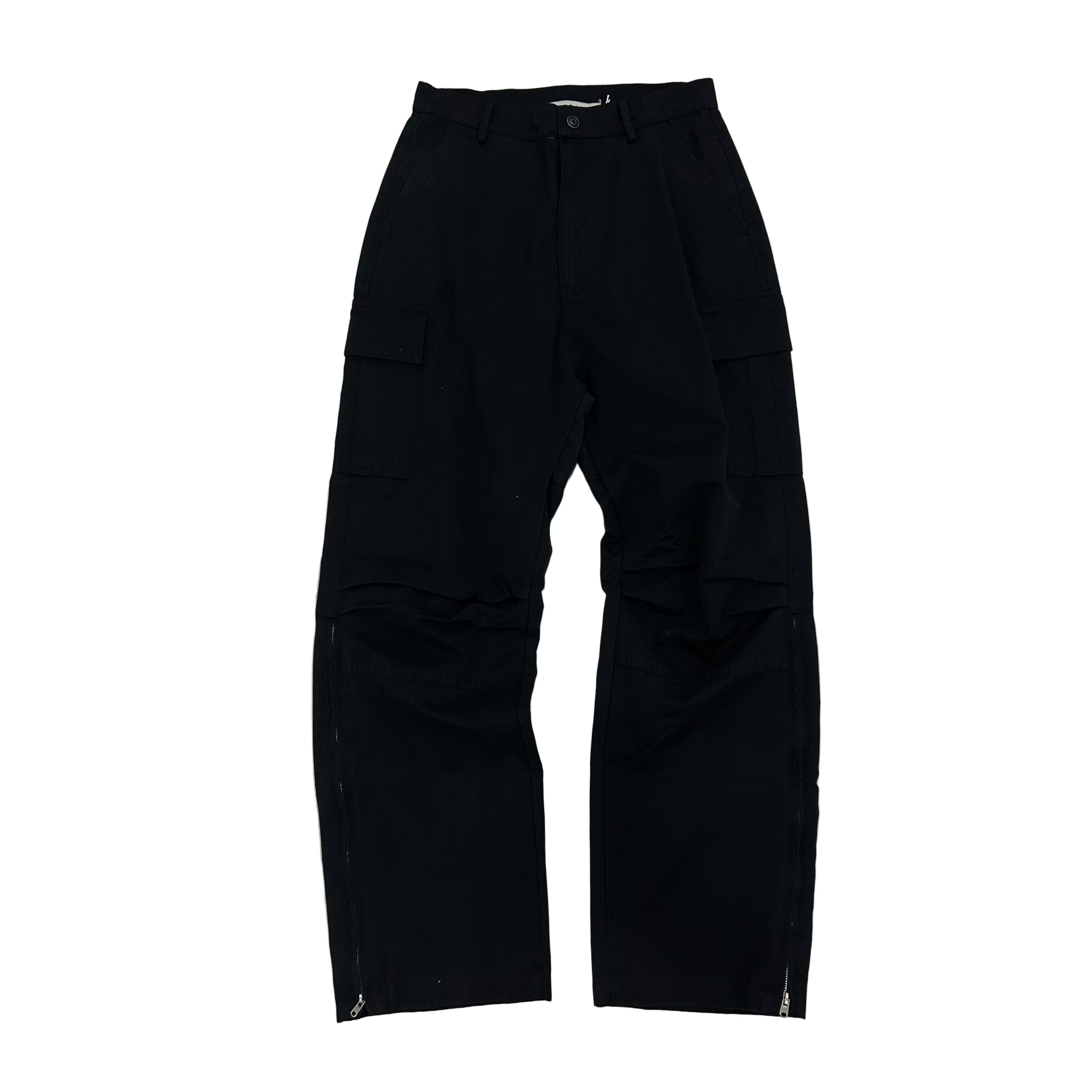 MNML Ultra Baggy Ripstop Cargo Pants - Black