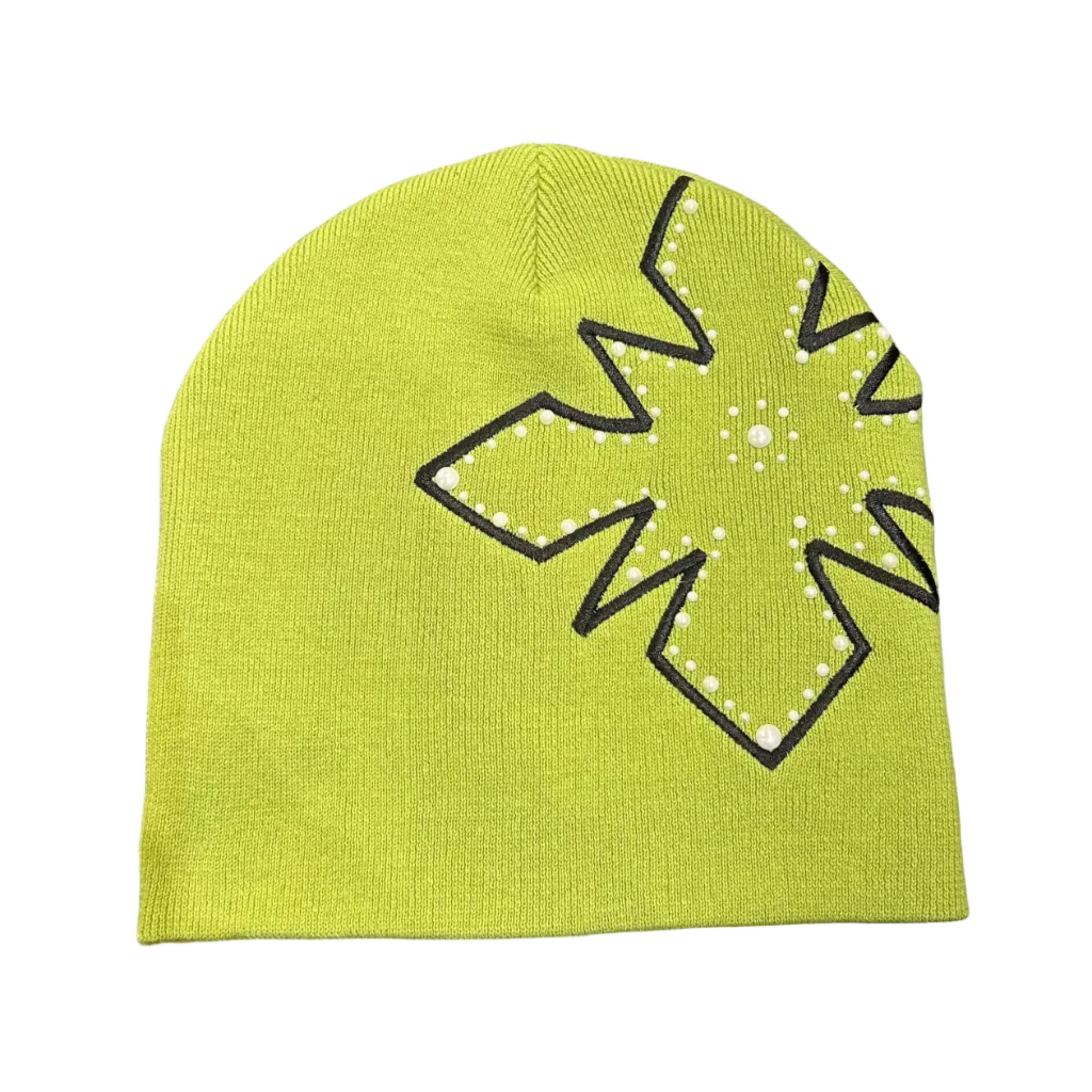 We Are Righteous Pearl Logo Beanie In Green
