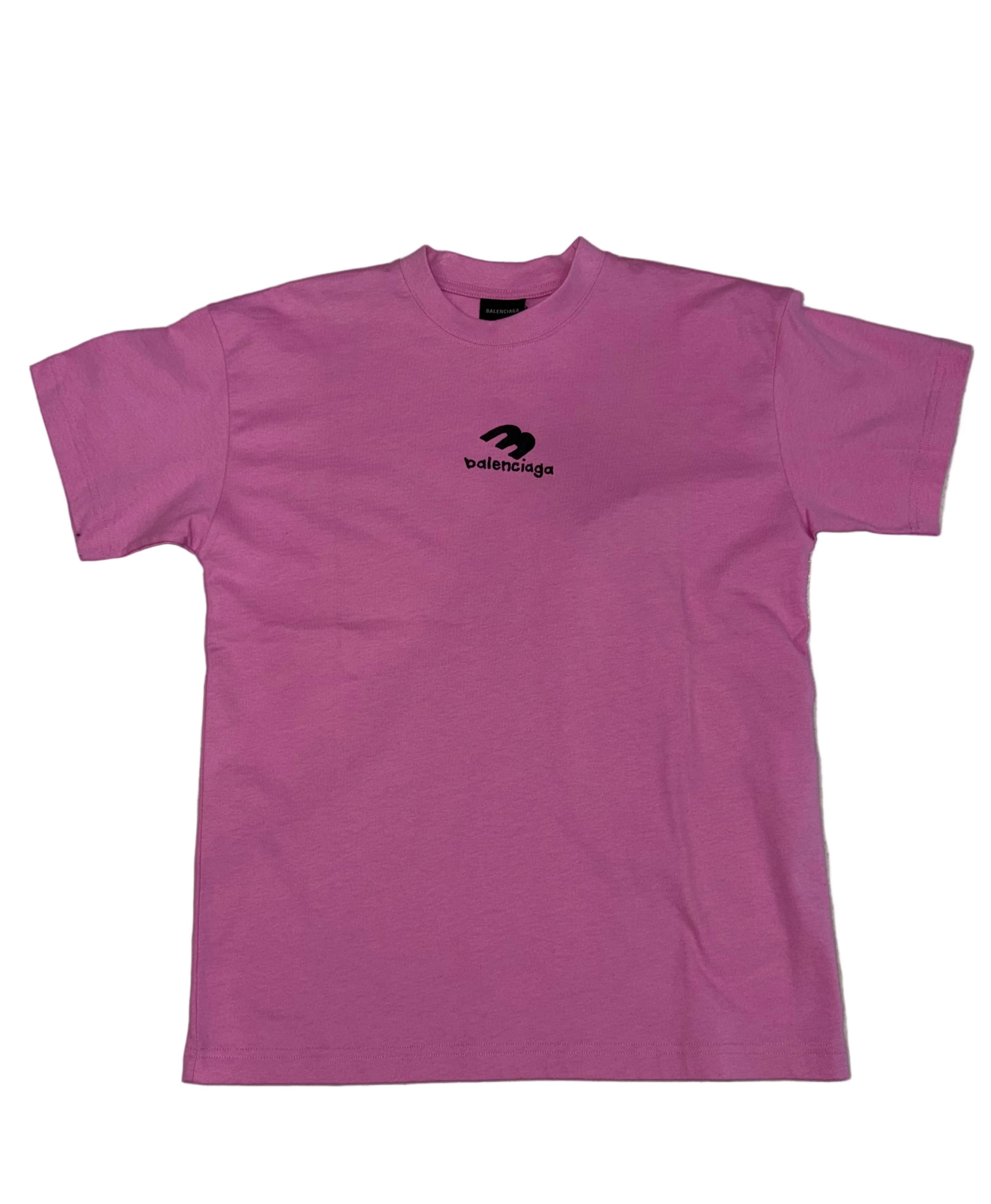 BALENCIAGA Sports Logo Shirt Pink