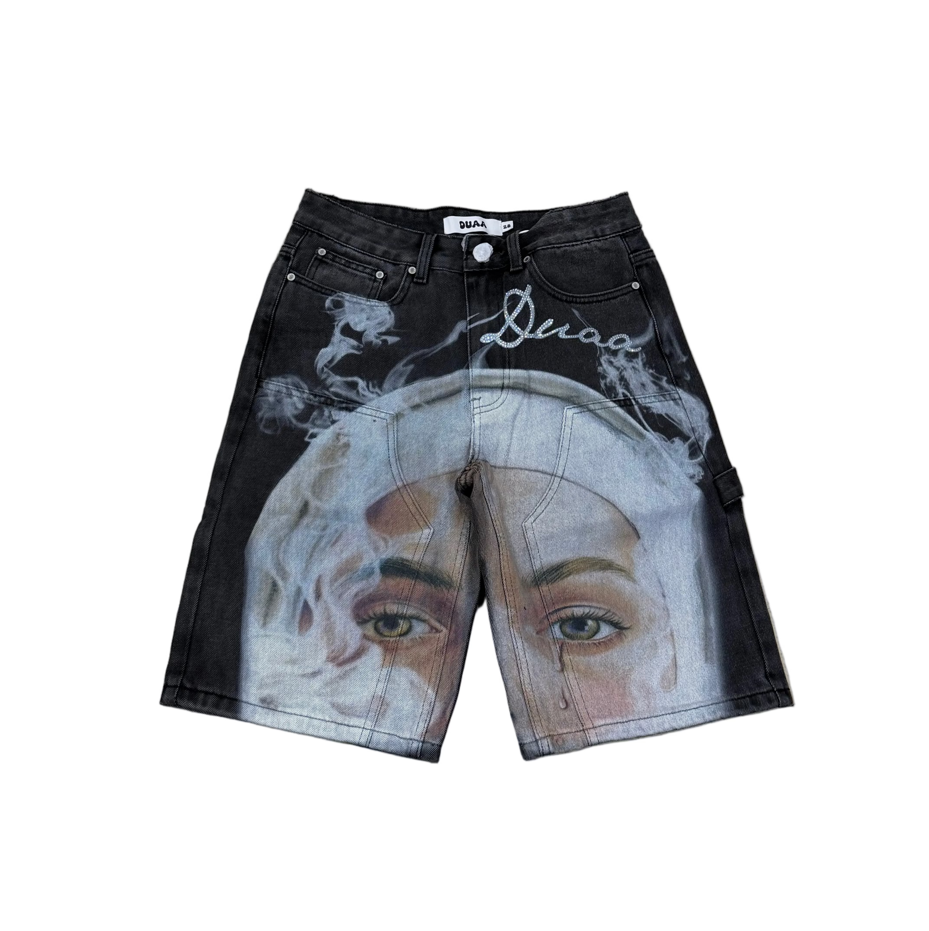 DUAA MIRROR DENIM SHORT