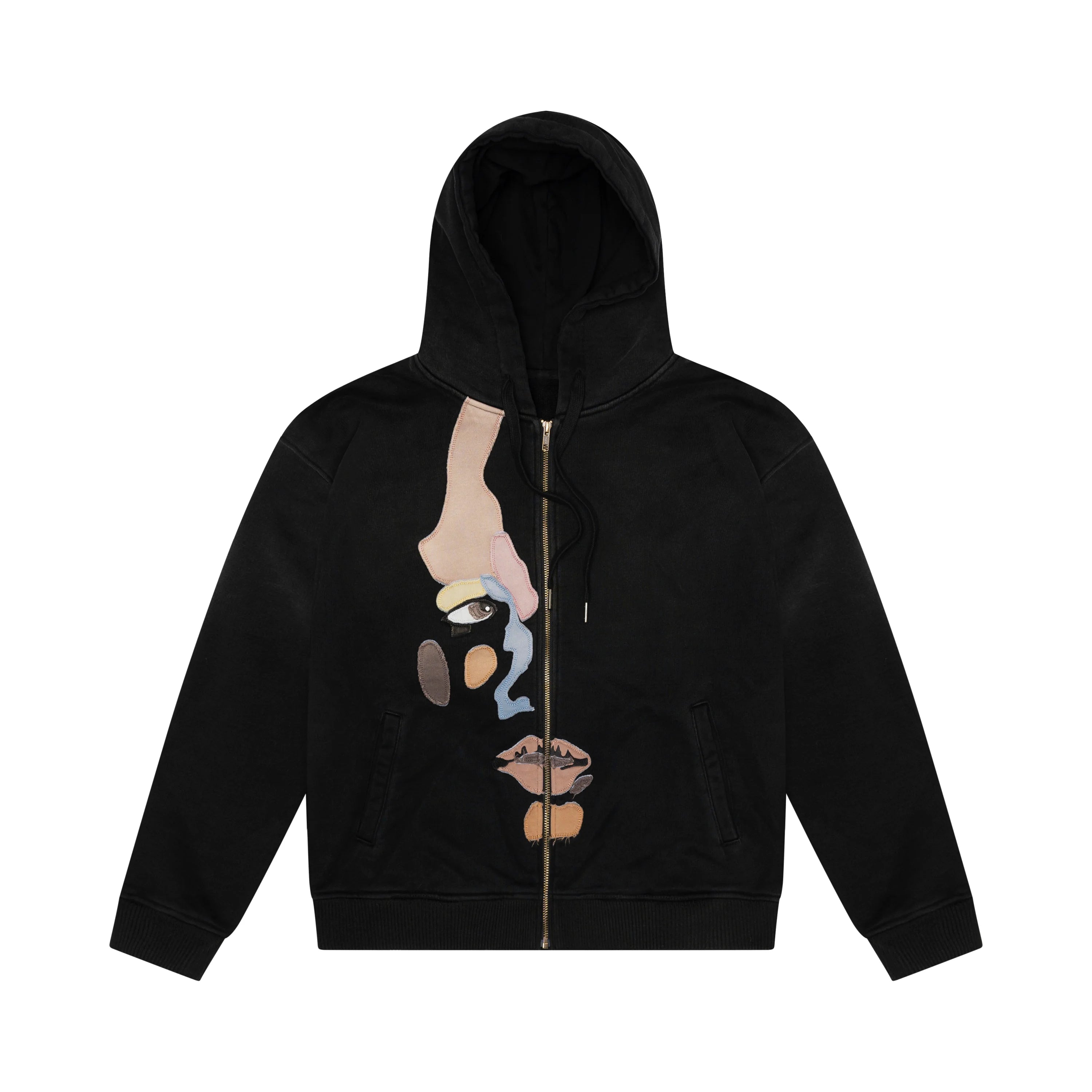 KID SUPER SIDE EYE FACE ZIP UP HOODIE