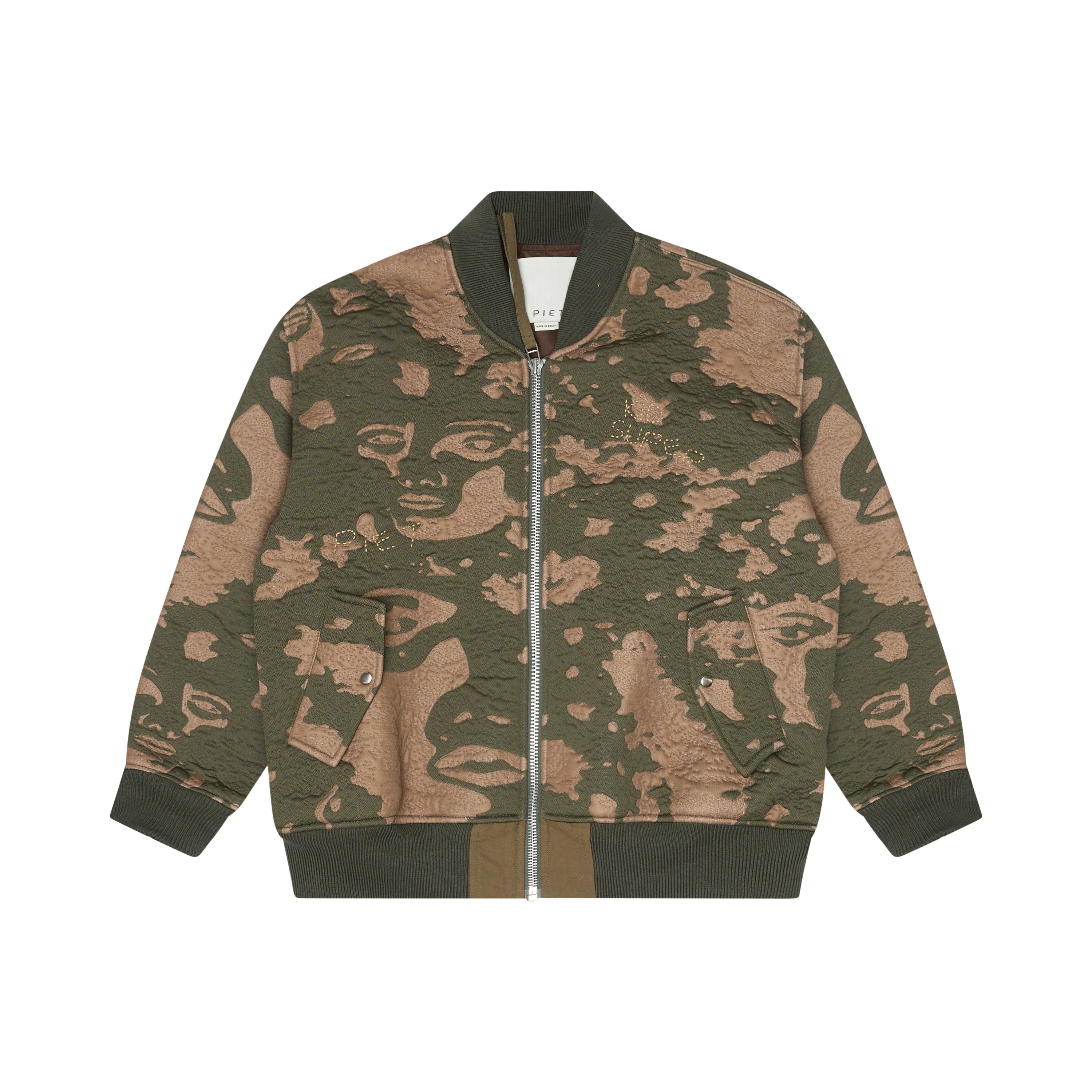 KID SUPER X PIET 3D KNIT BOMBER JACKET