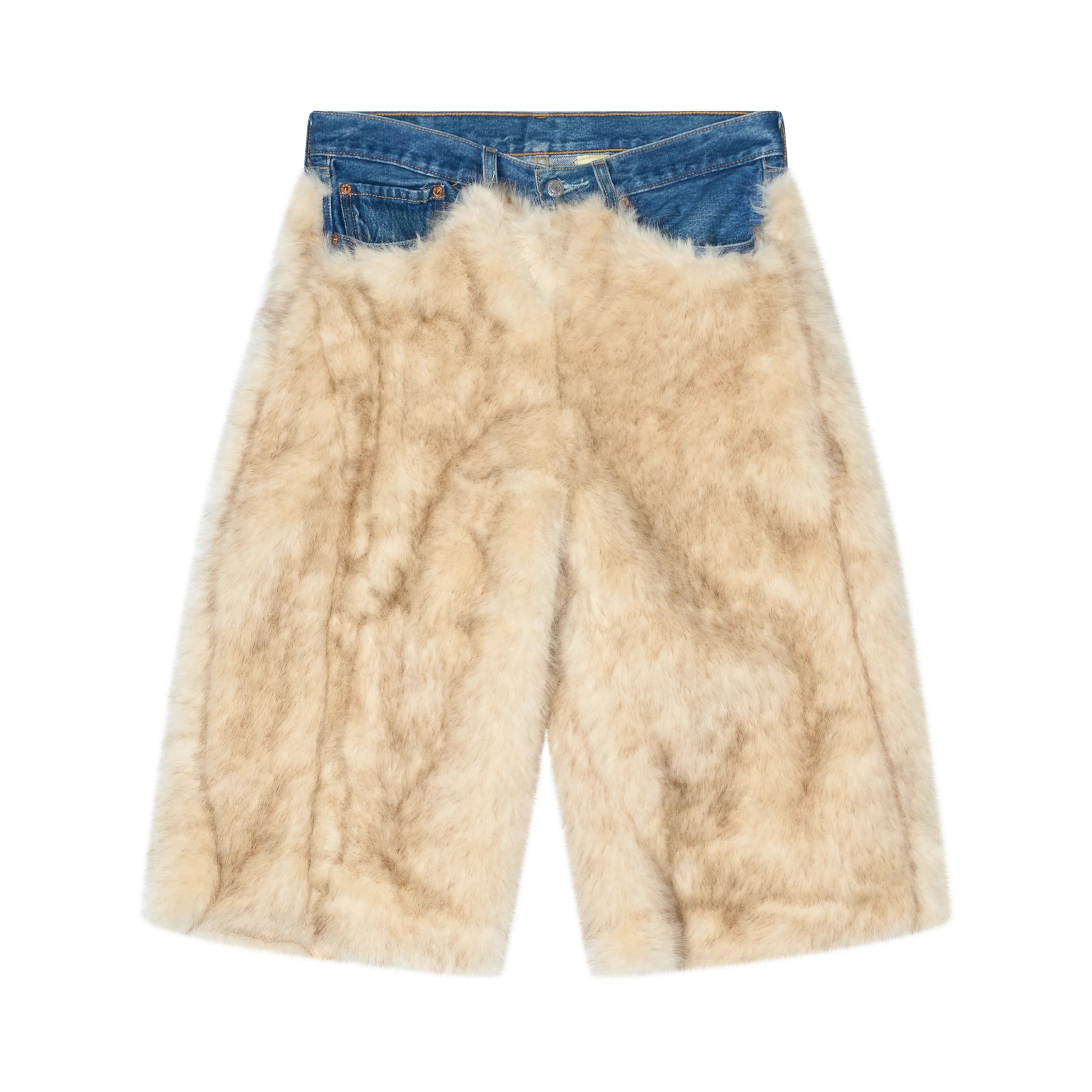 KID SUPER FUR SHORTS CREAM