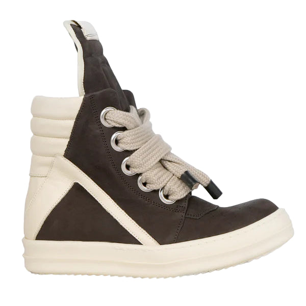 RICK OWENS JUMBOLACE GEOBASKET BROWN