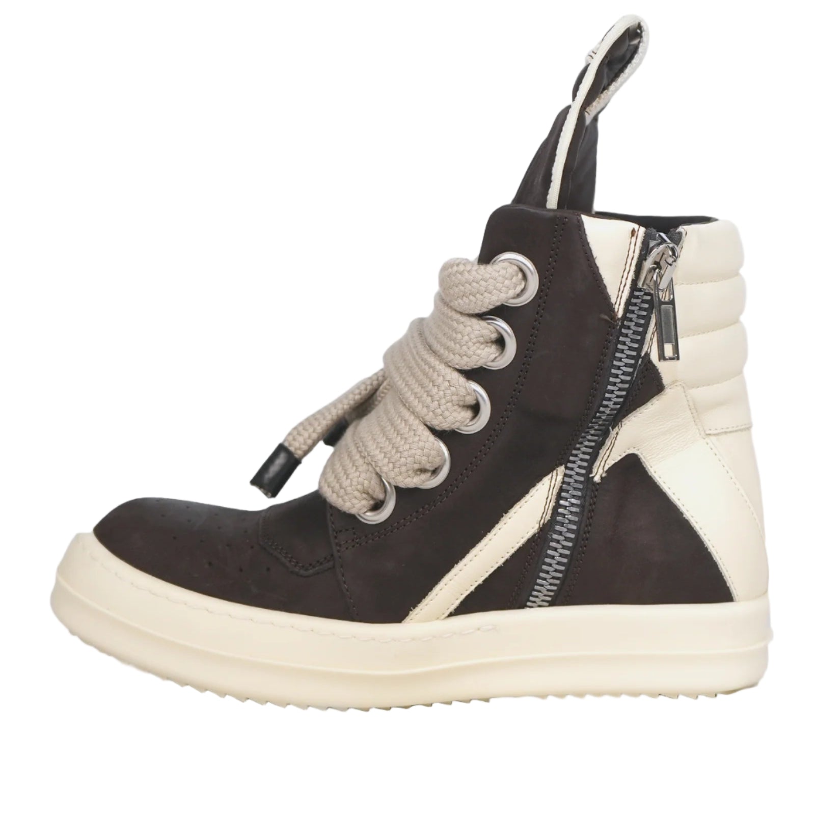 RICK OWENS JUMBOLACE GEOBASKET BROWN