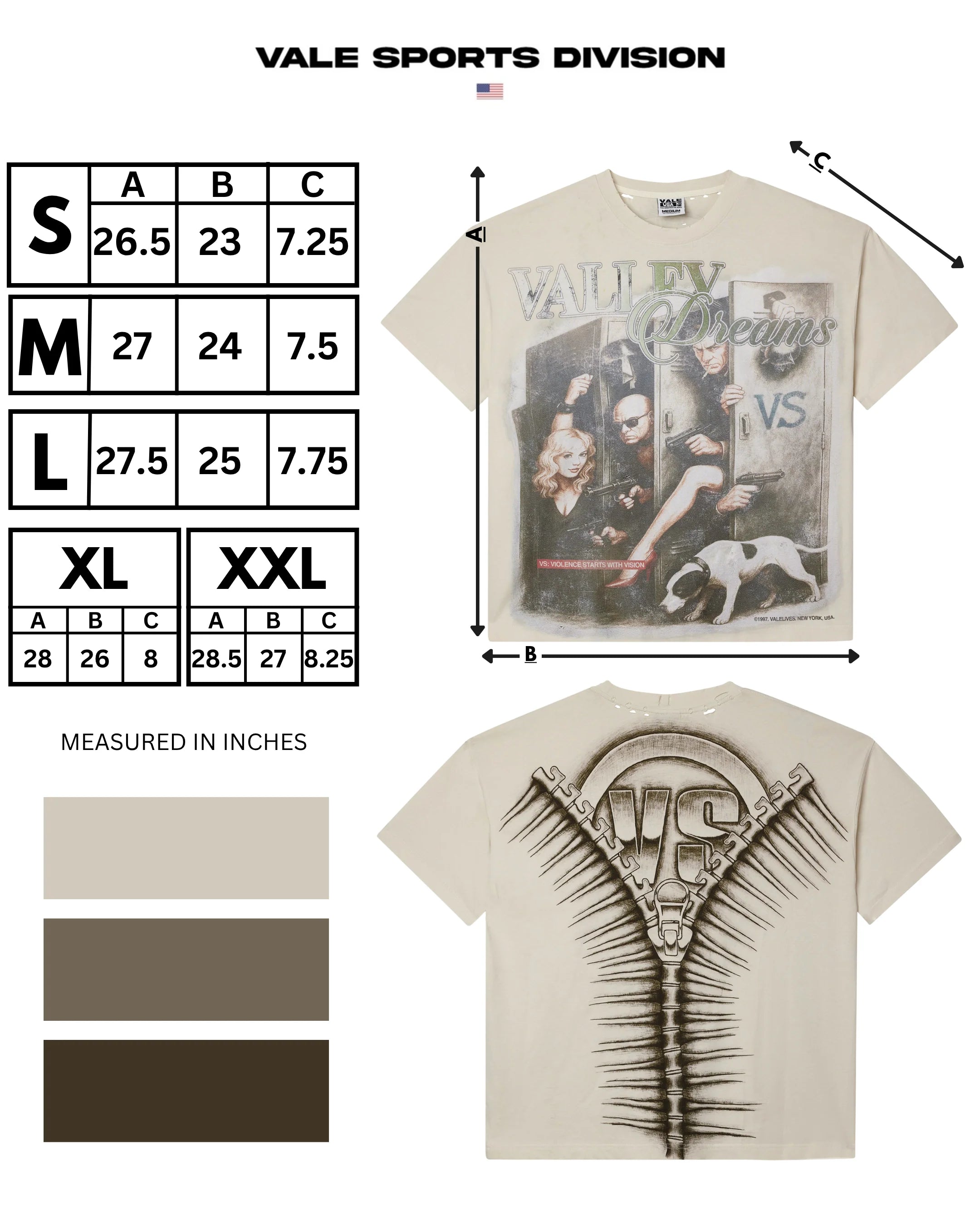 Vale Forever LOCKER ROOM TEE