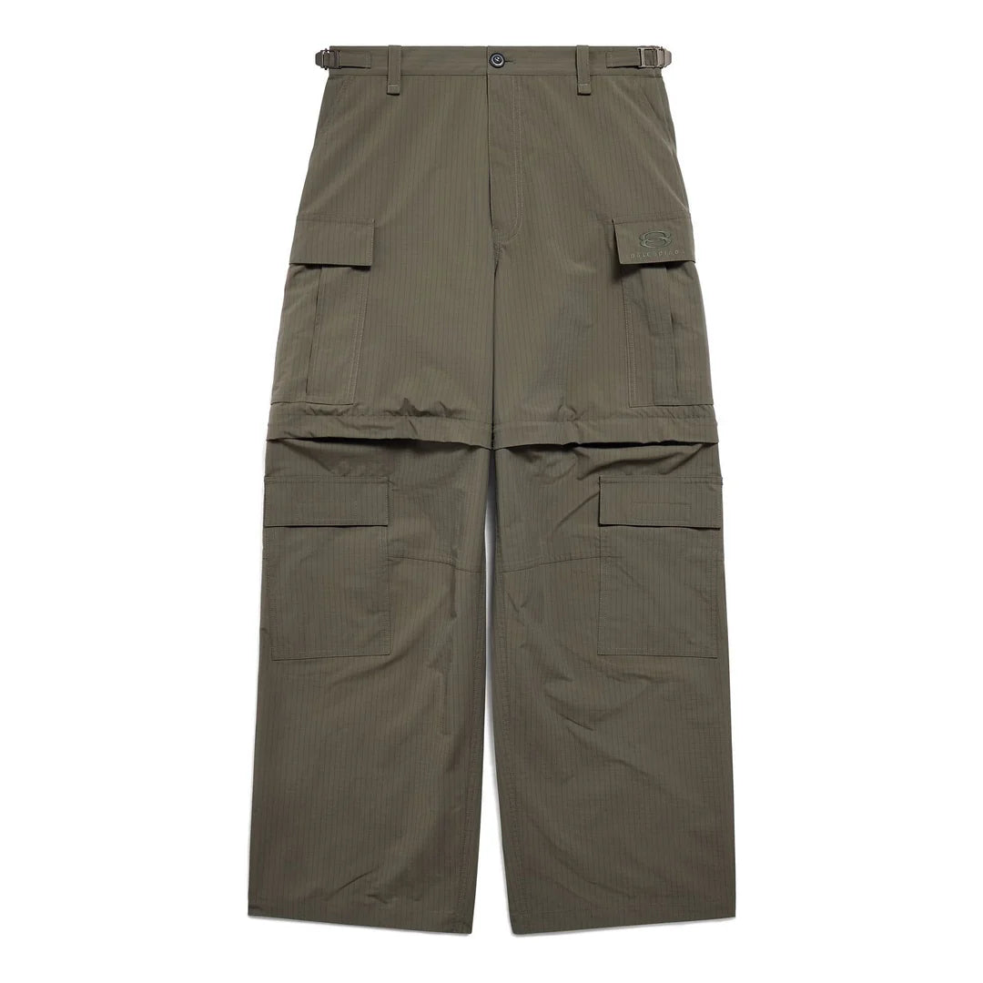 BALENCIAGA TECHNICAL RIPSTOP LIGHT CARGO PANTS - OLIVE