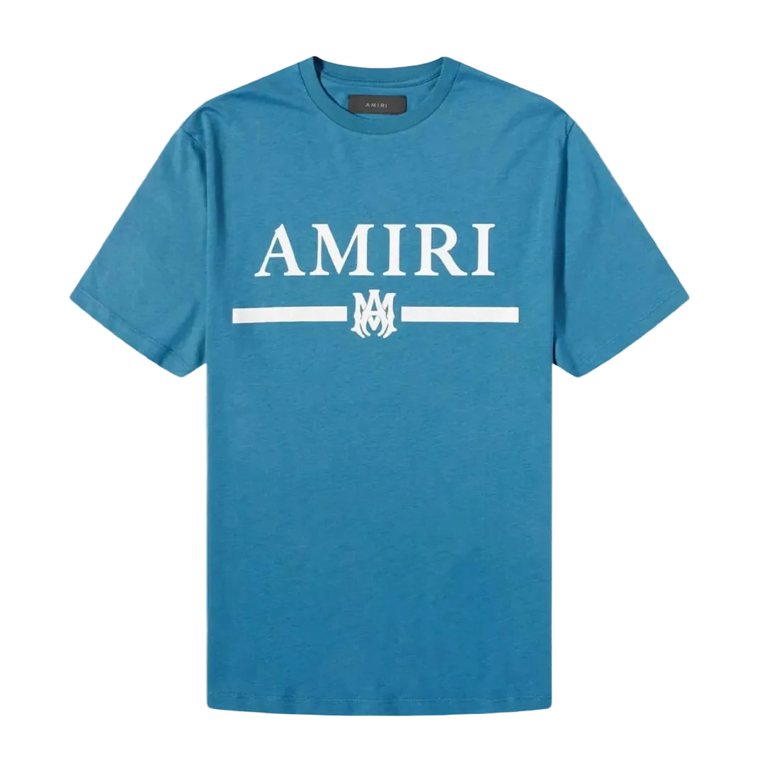 Amiri MA Bar Logo Tee Teal