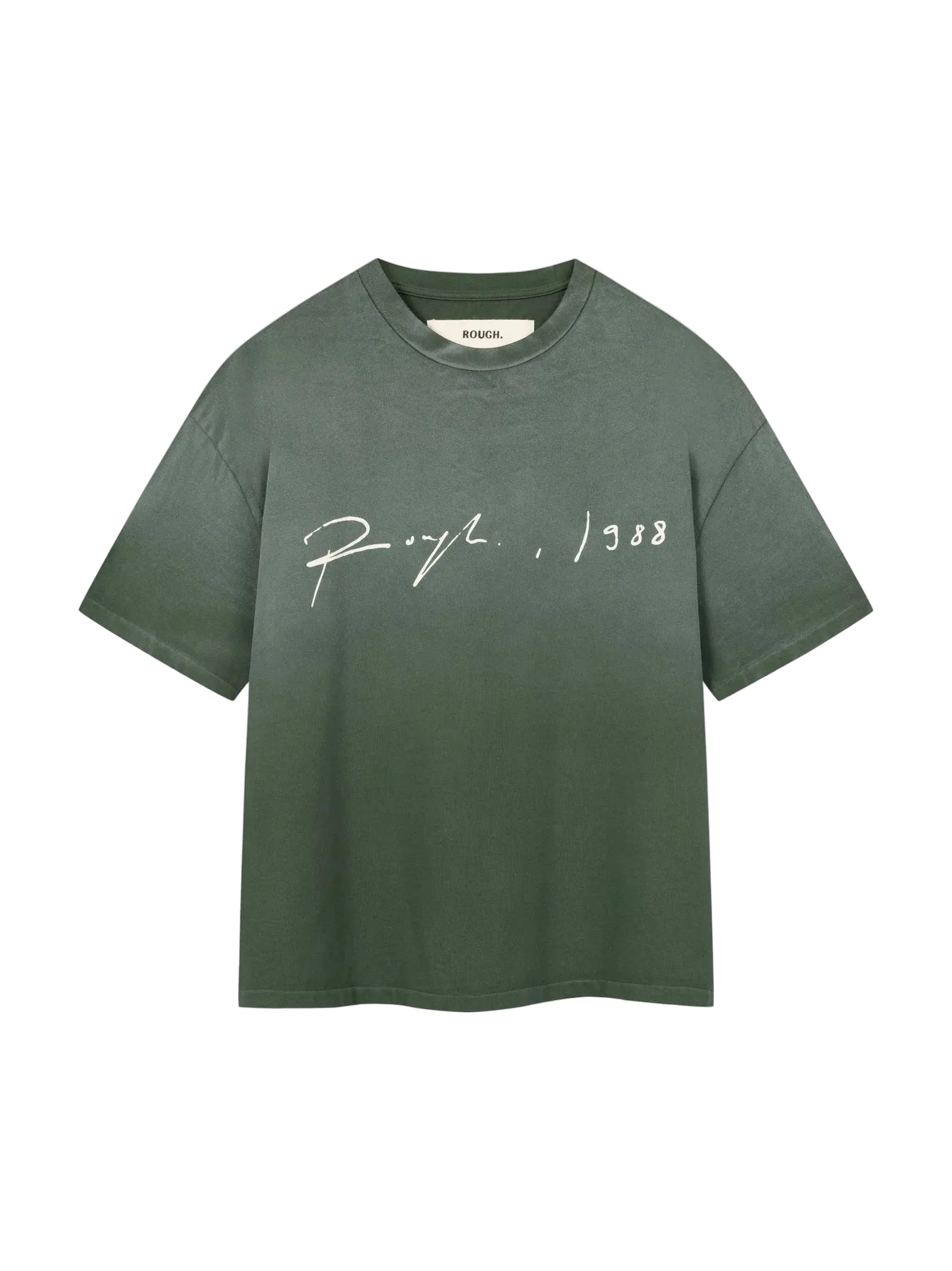 ROUGH SIGNATURE T-SHIRT DARK GREEN