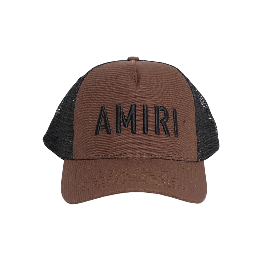 AMIRI ARTS STENCIL TRUCKER HAT SHITAKE