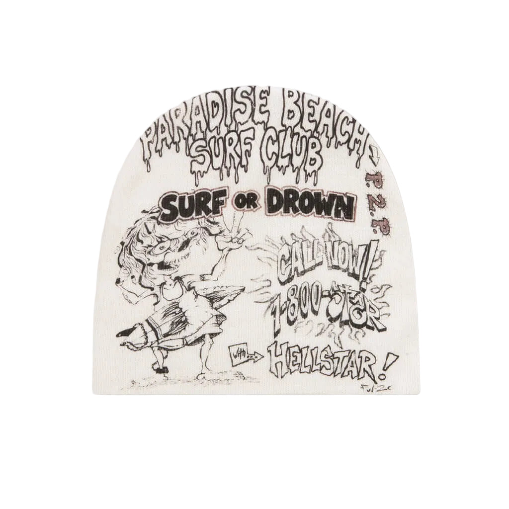 HELLSTAR PAINT SURFER FACE BEANIE