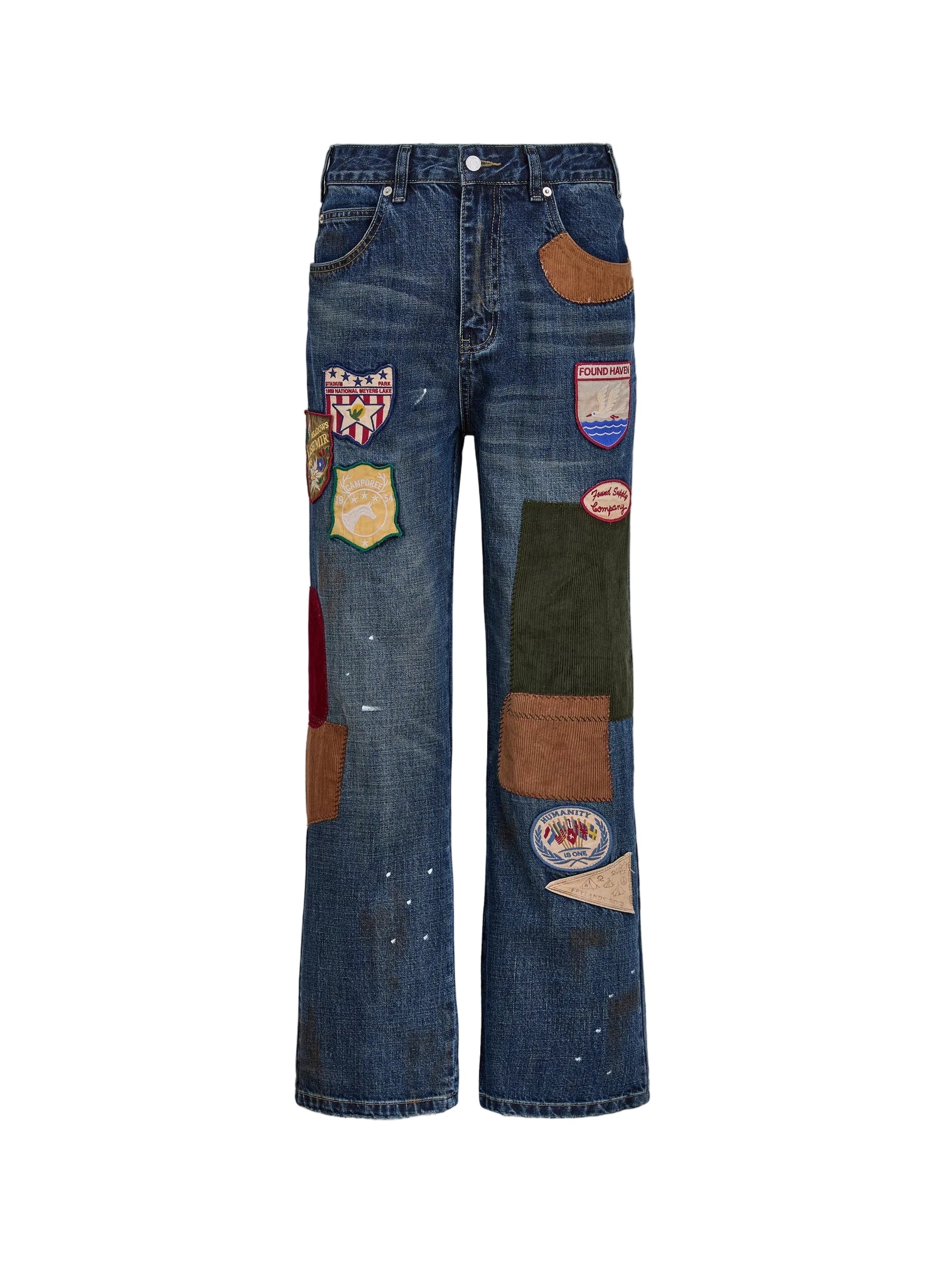 FOUND Patchwork Jeans