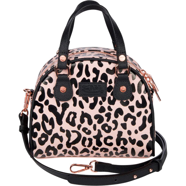 VON DUTCH CHEETAH PINK BOWLING BAG SMALL