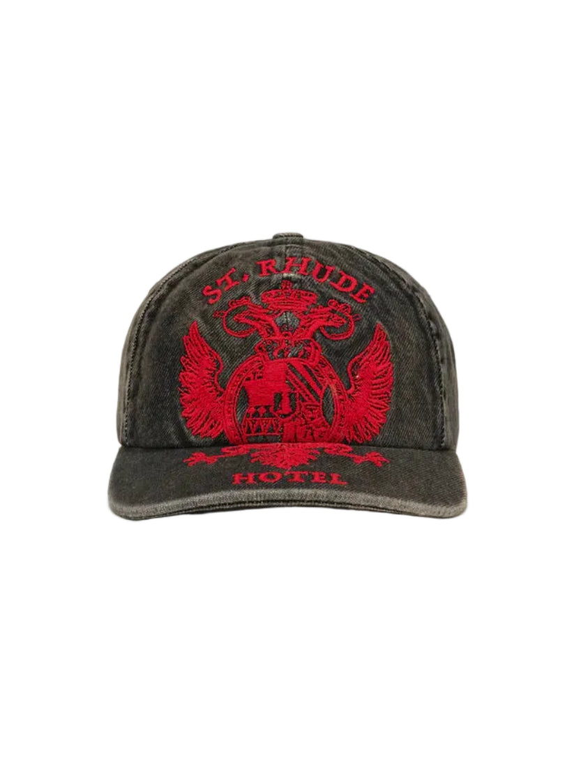 Rhude ST. RHUDE SEAL DENIM CURVED BRIM HAT