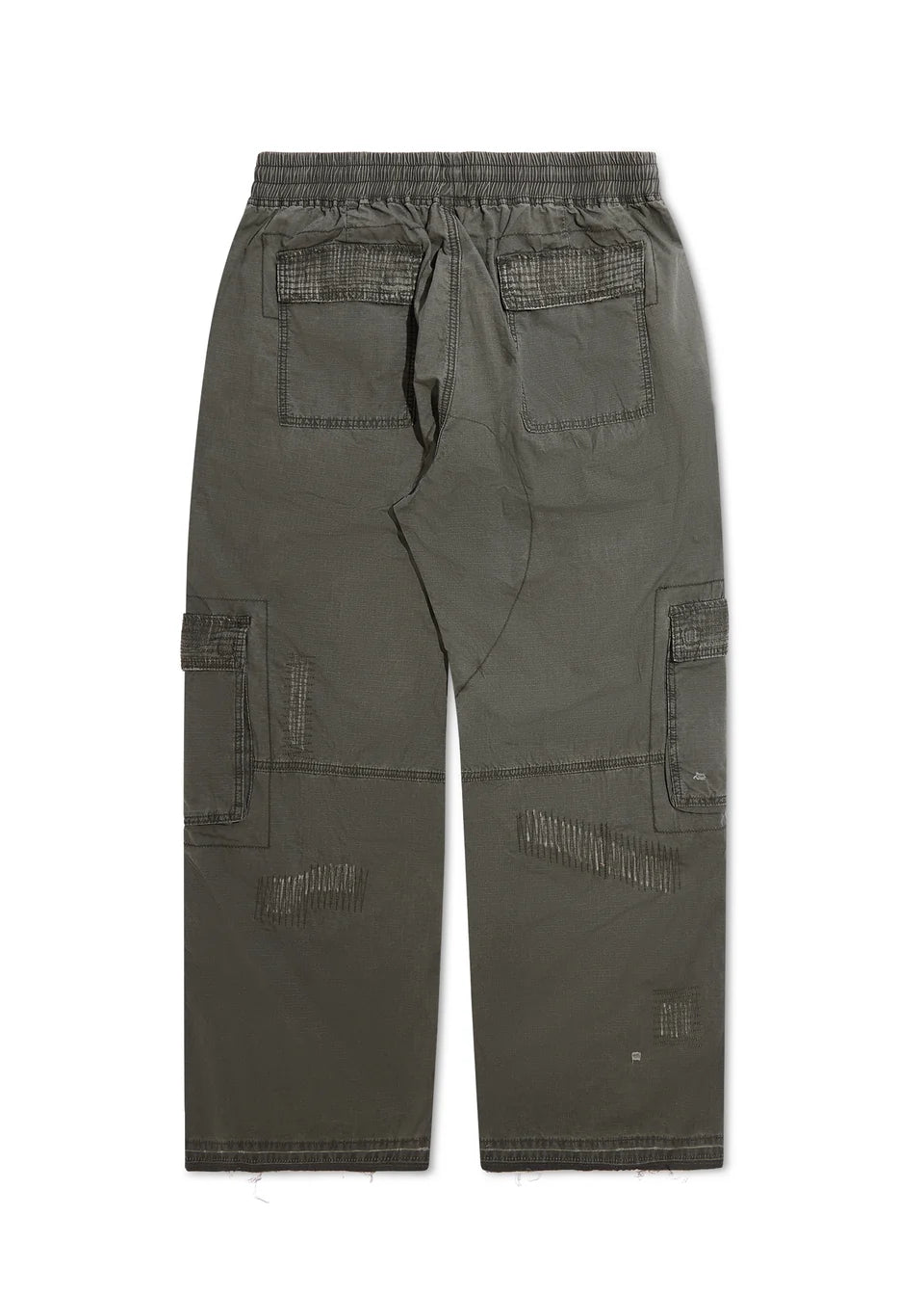 Diet Starts Monday Repair Cargo Pants Washed Olive