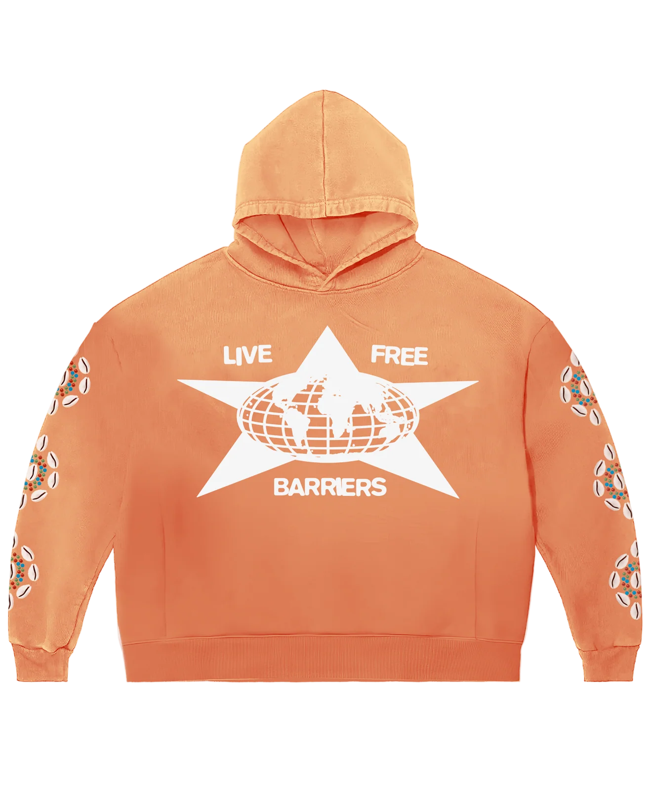 BARRIERS Cowrie Shell Hoodie ORANGE