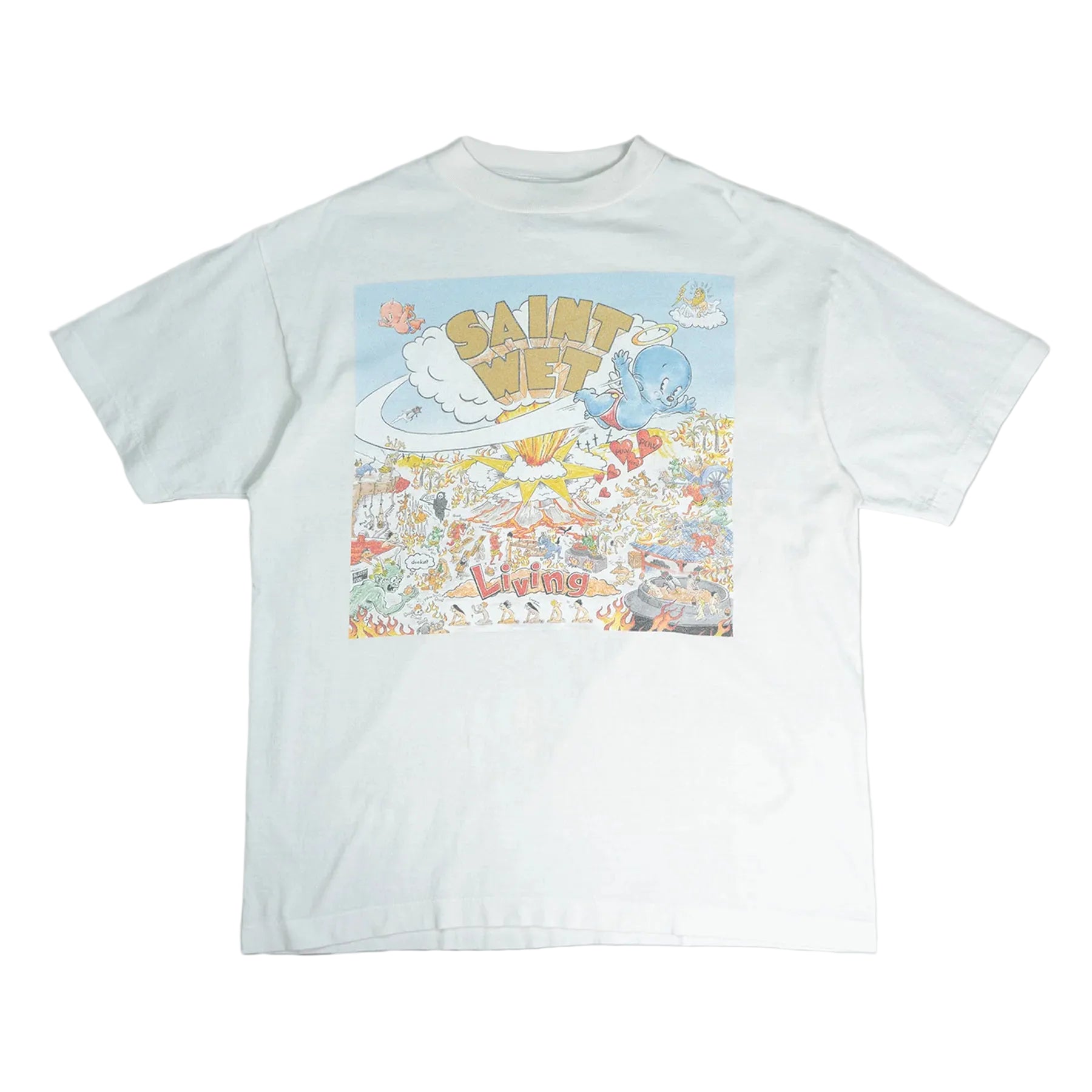 SAINT Mxxxxxx Saint Wet S/S T-Shirt White