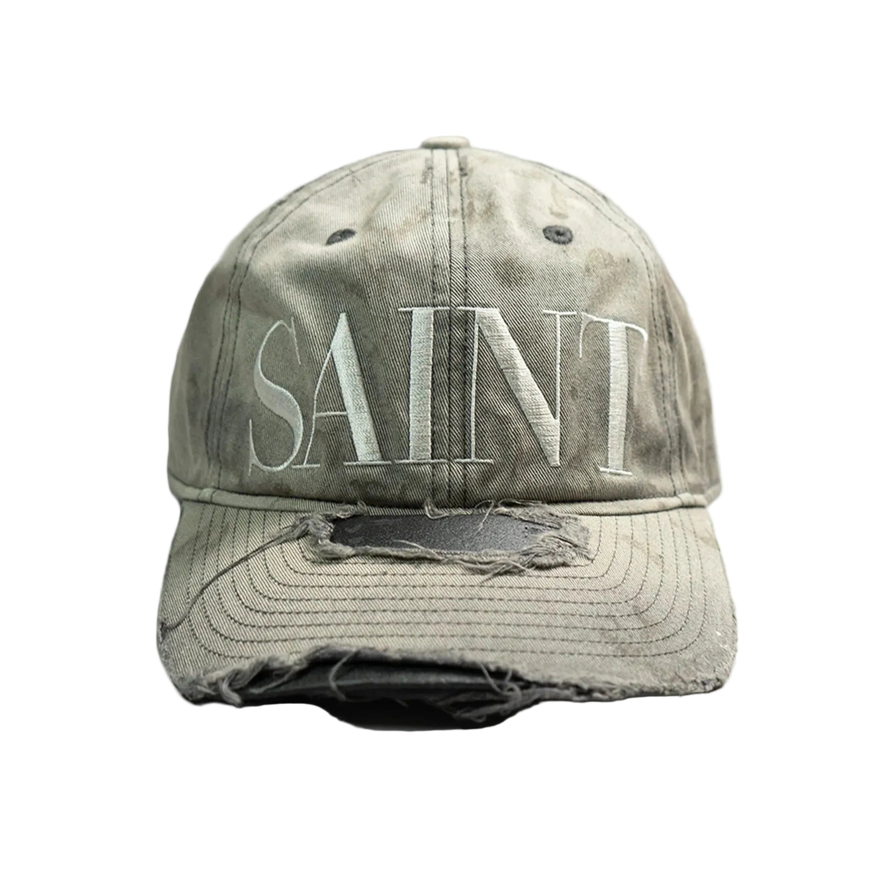 SAINT Mxxxxxx Distressed Siant Cap