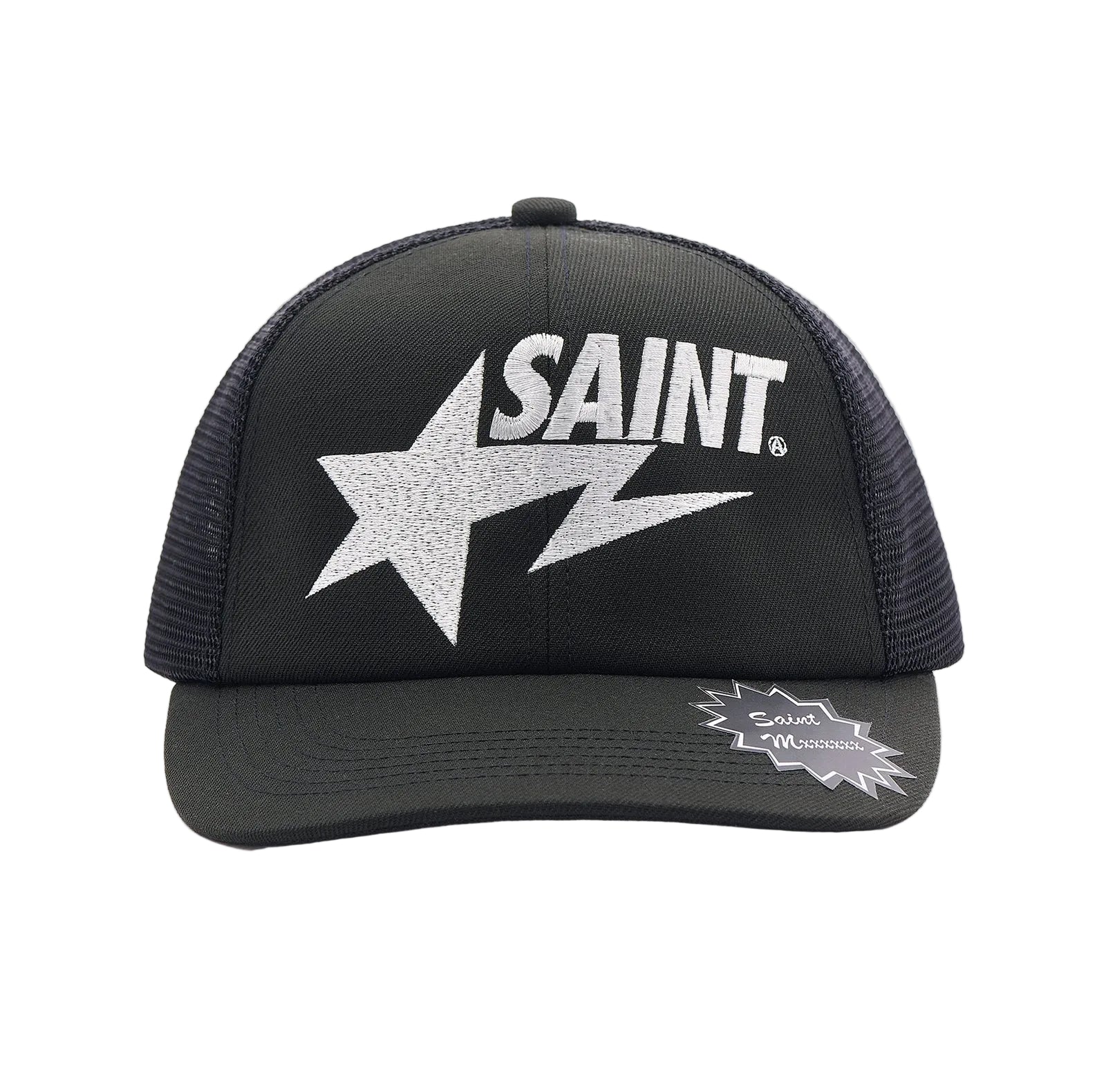 SAINT BAPE TRUCKER HAT Black