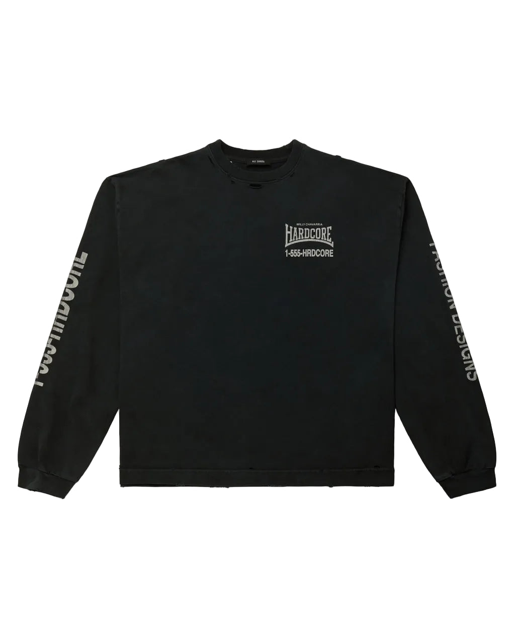 WILLY CHAVARRIA HARDCORE BUFFALO L/S TEE BLACK BEAUTY