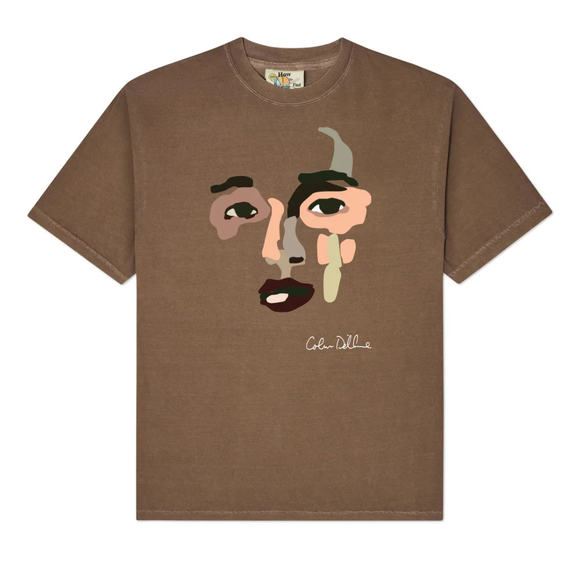 KID SUPER SHAPED FACE TEE ESPRESSO
