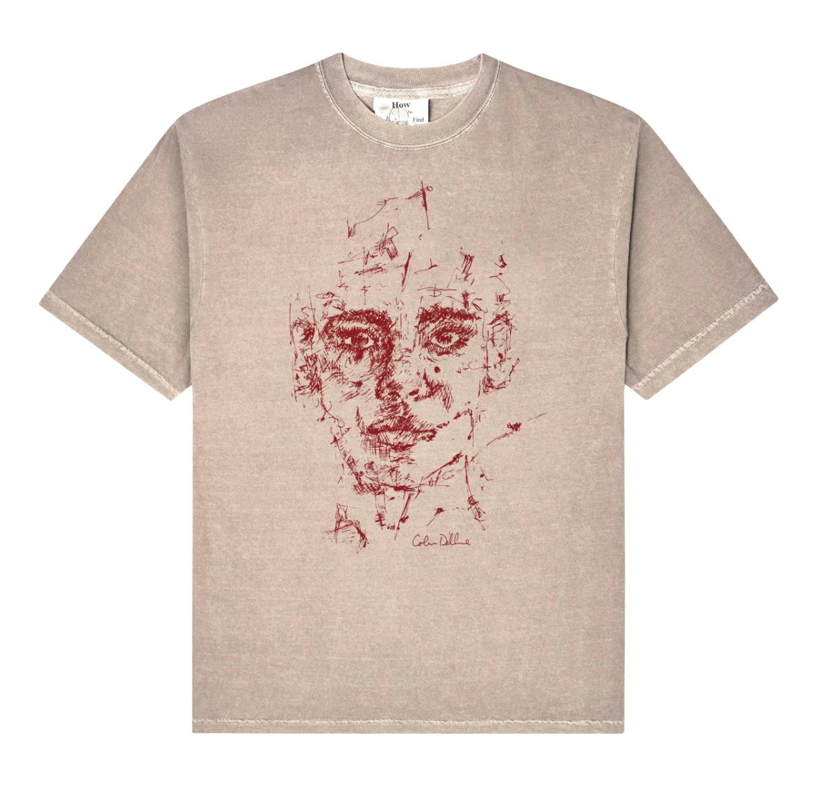KID SUPER SCRATCHED FACE TEE FADED MAN