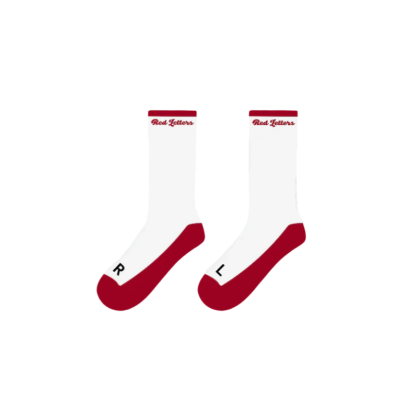 Red Letters Just RL Socks