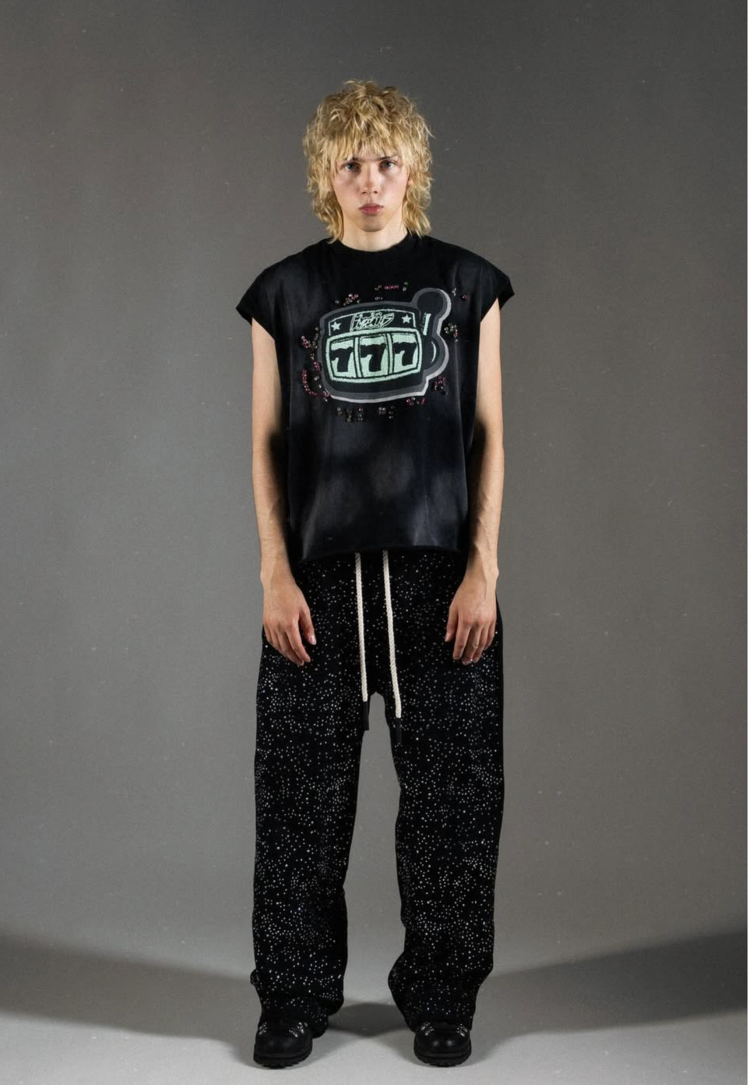 HYPEBOYS 777 SLOTS BLACK JERSEY TANK