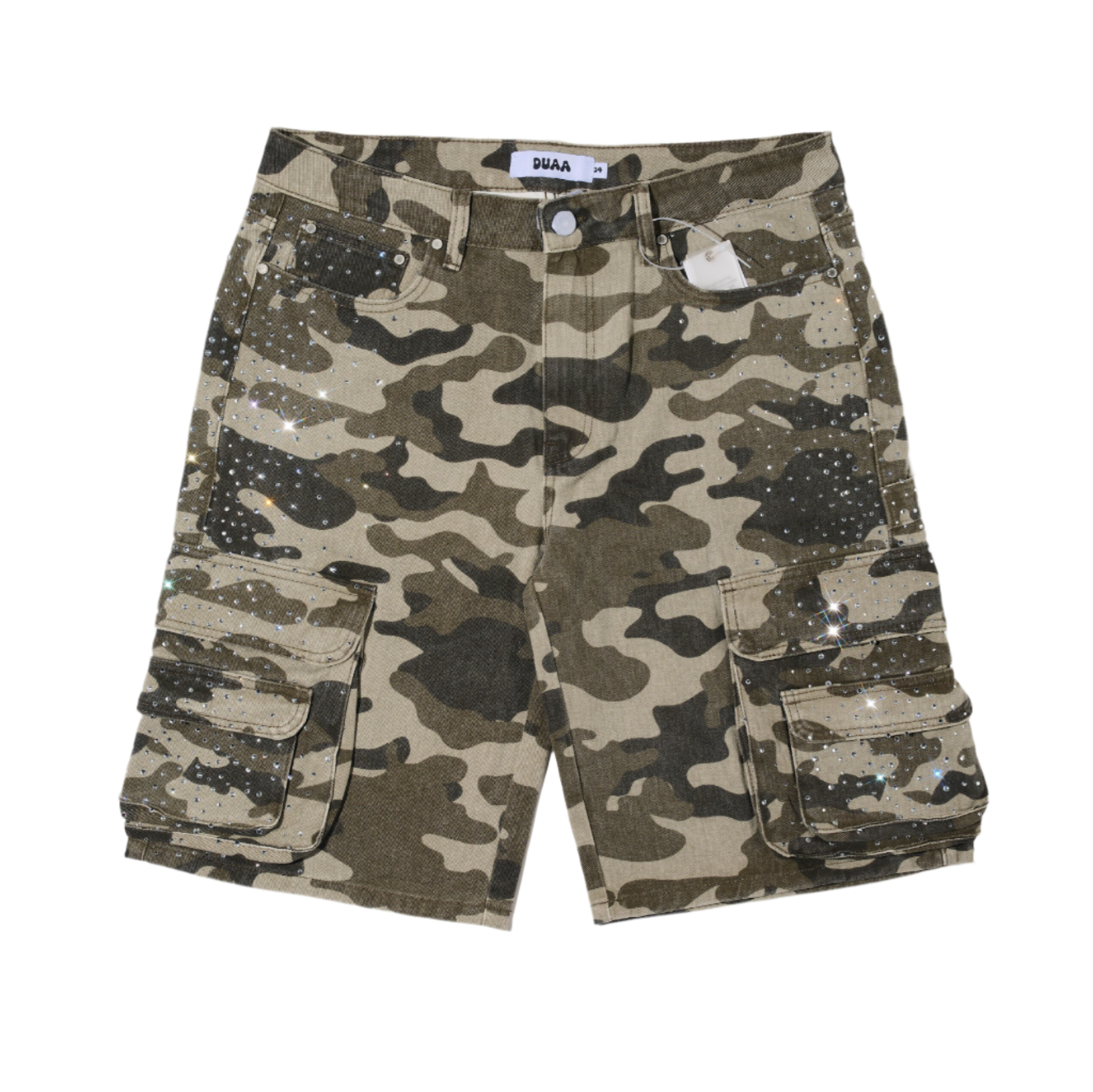 DUAA| CREATIVE GREEN CAMO CARGO