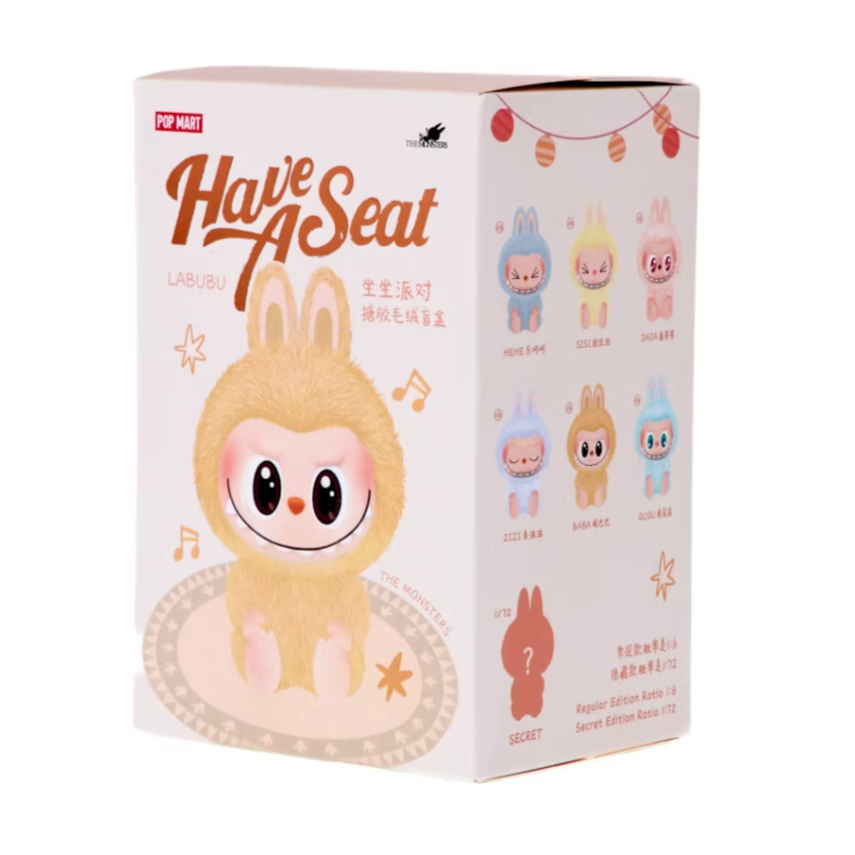 Pop Mart| Labubu The Monsters Have a Seat Vinyl Plush Single Blind Box