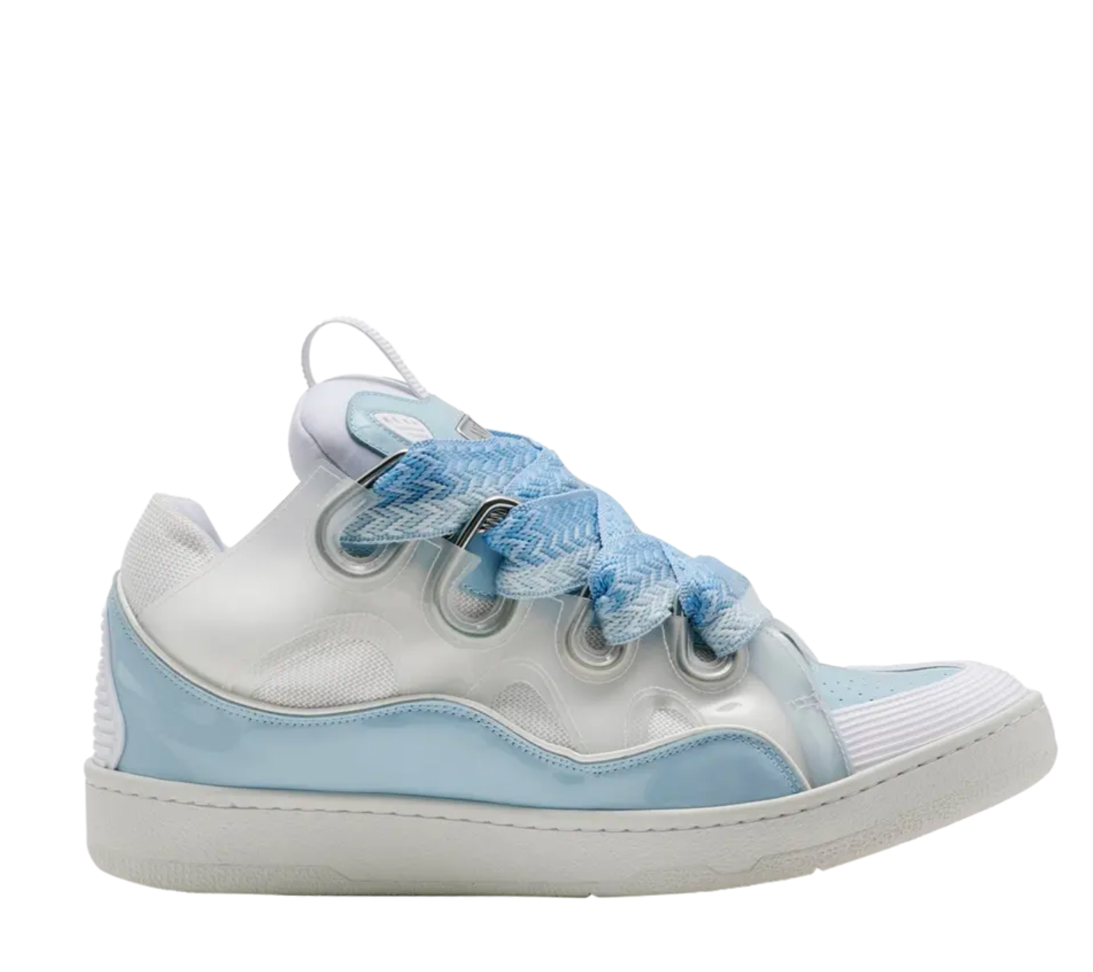 Lanvin Curb Sneaker Blue & White Patent