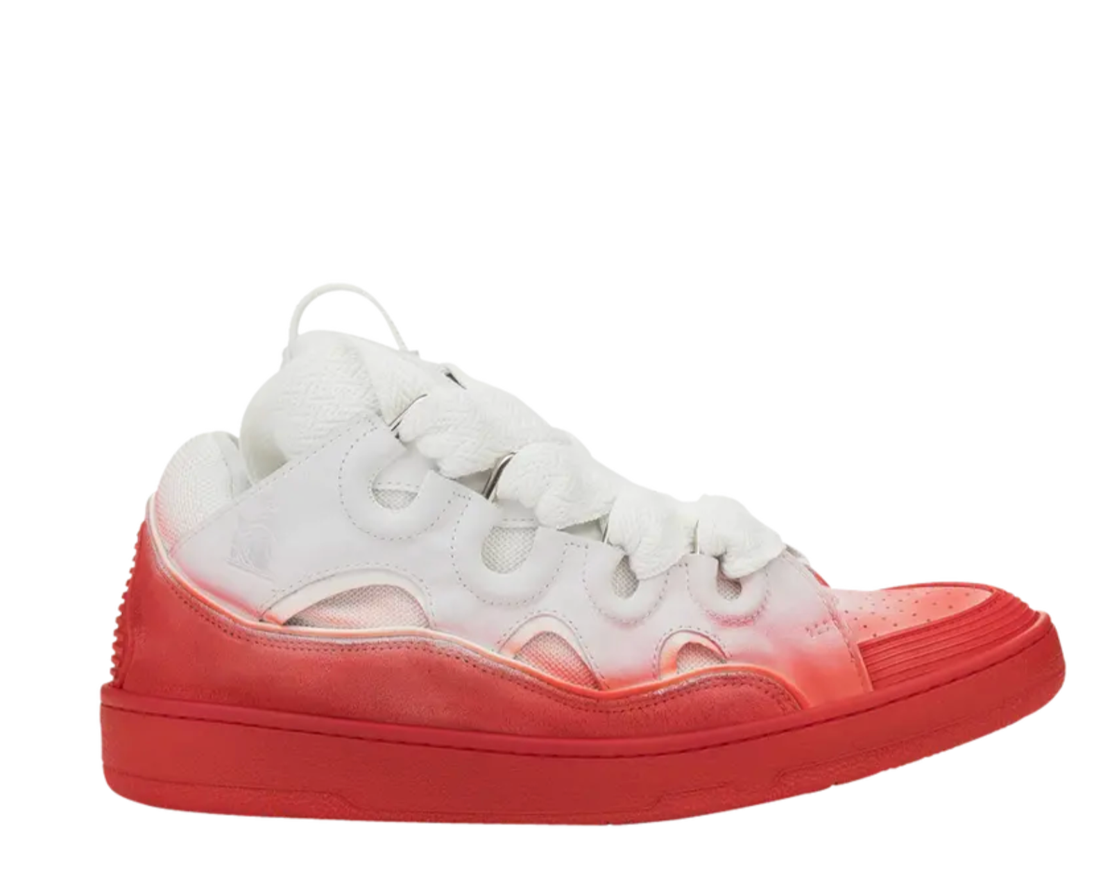 Lanvin Curb Sneaker Red & White