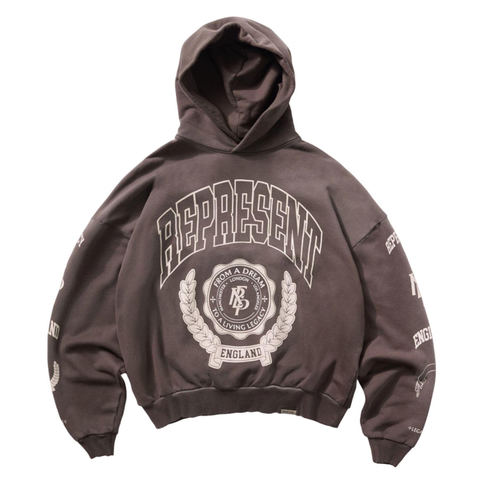 Represent Legacy Crest Hoodie Nero