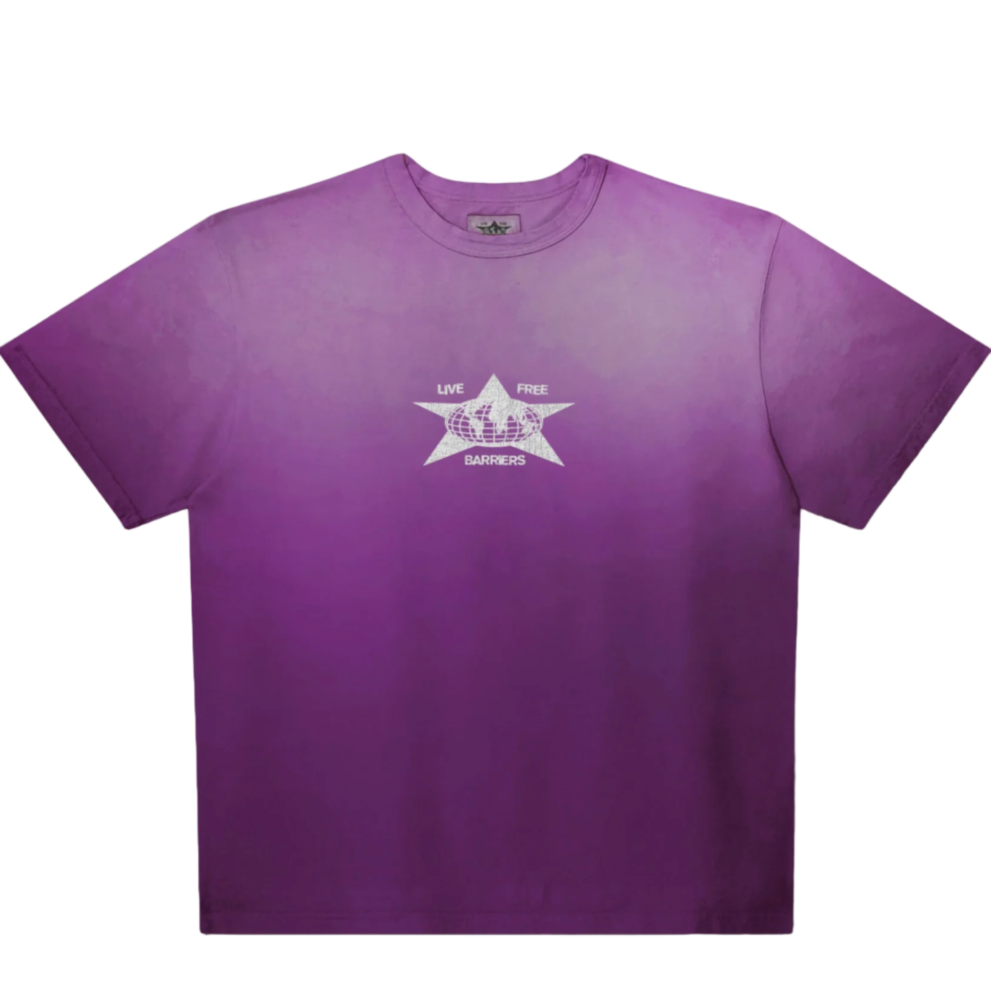 BARRIERS Ringer Neck Tee PURPLE HAZE
