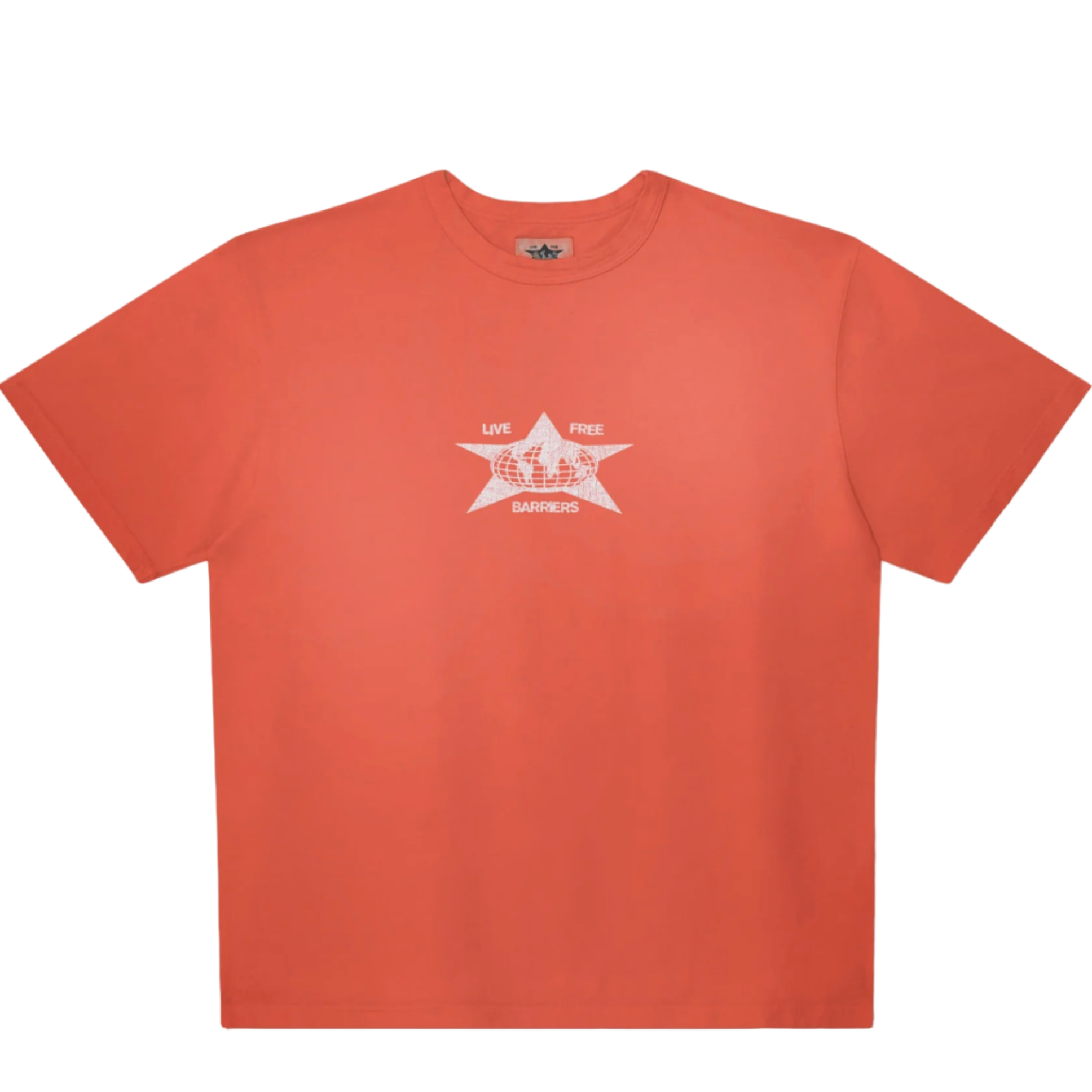 BARRIERS Ringer Neck Tee Vintage Orange
