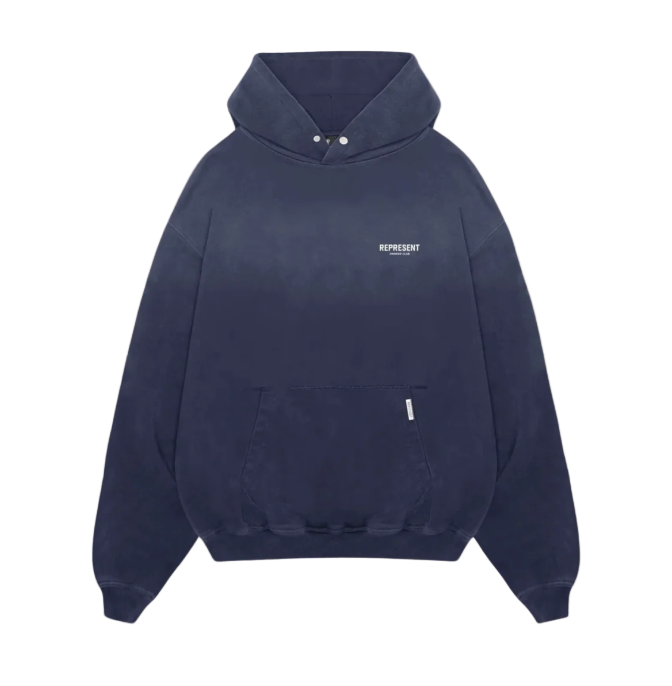 Represent Owners Club Hoodie in Navy Blue