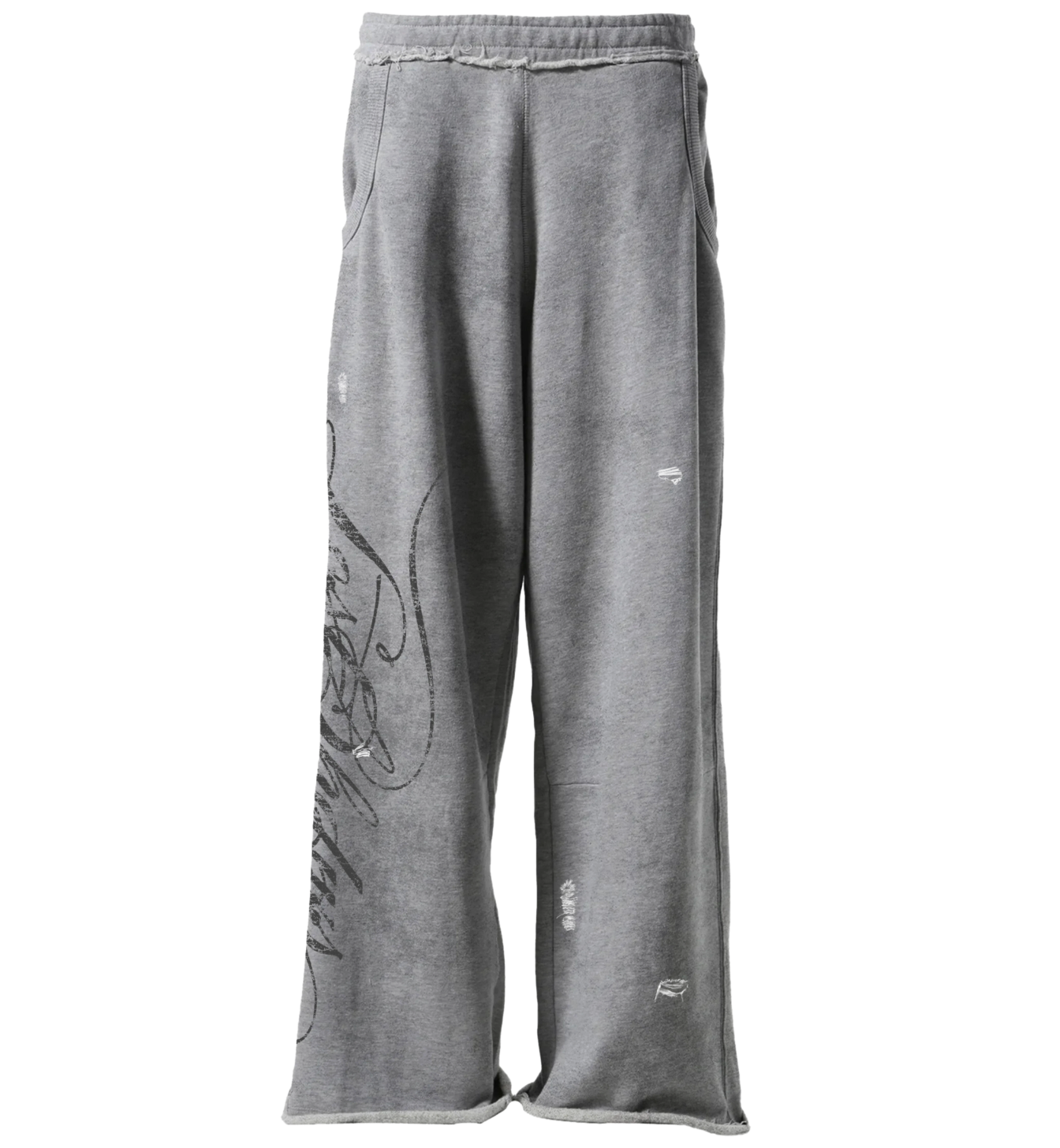 LOSTSHDWS DISTRESSED SCRIPT SET WASHED GREY