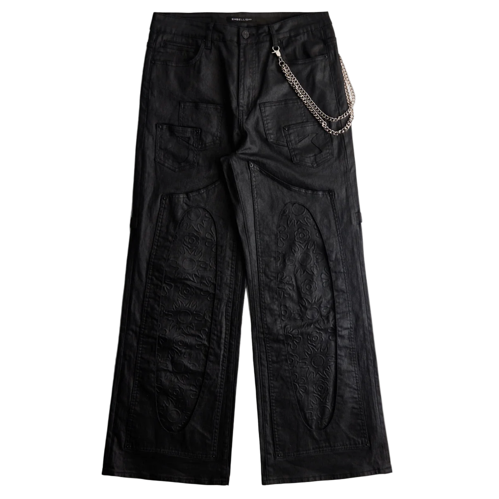 EMBELLISH Sunwave Baggy Pant In Black