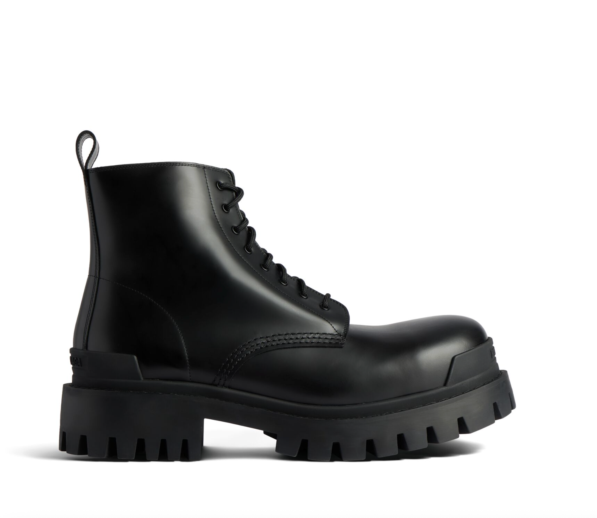Balenciaga Strike Lace-up Boot in Black
