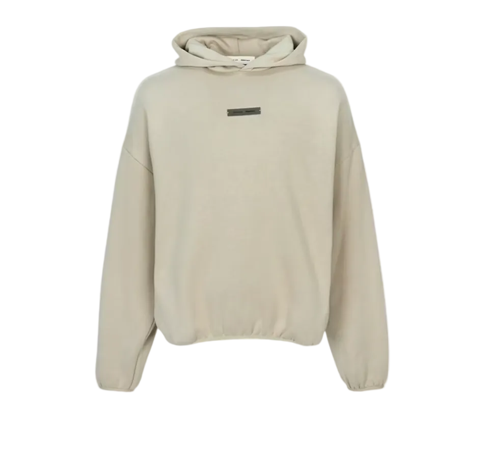 ESSENTIALS Fleece Modern Fit Hoodie Heather Stone