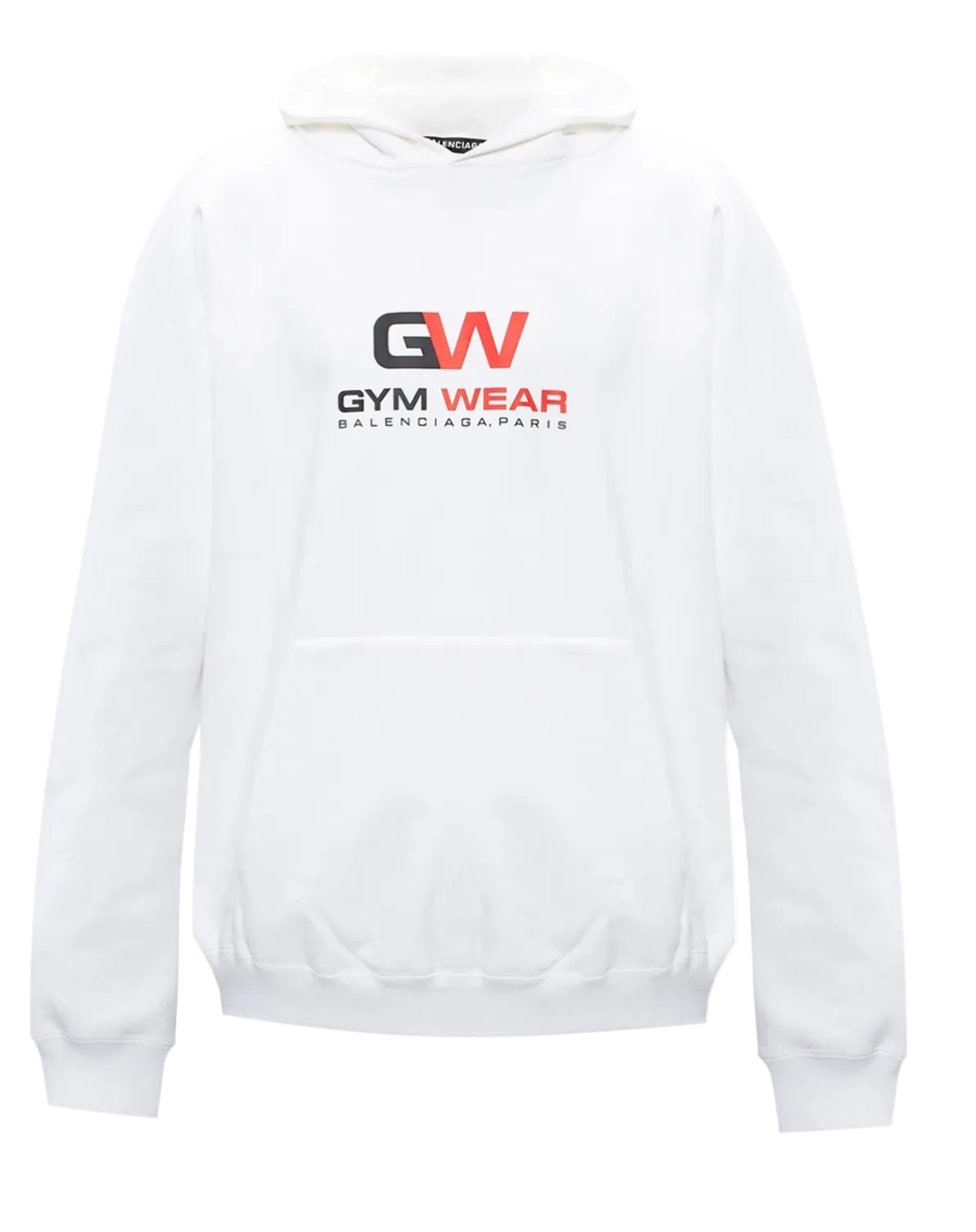 BALENCIAGA GYM WEAR HOODIE White