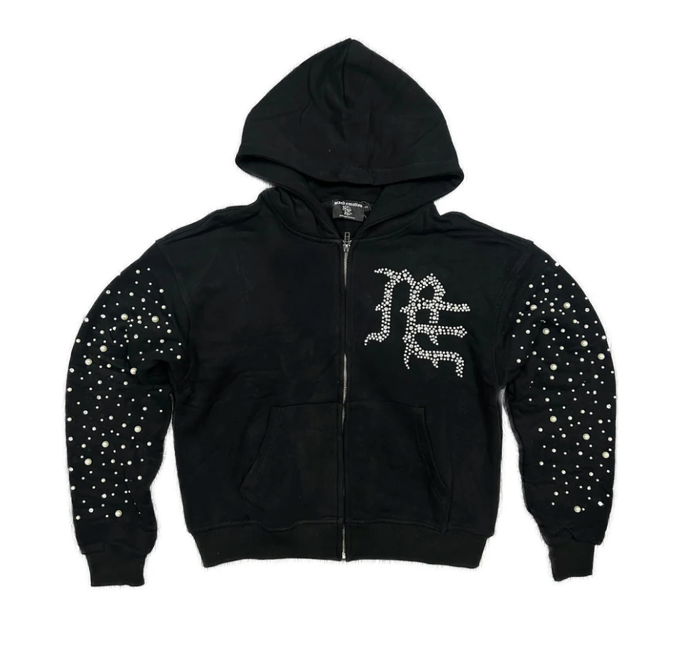 MIXED EMOTION PEARL ZIP HOODIE