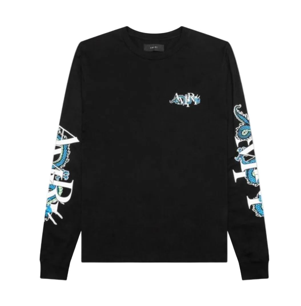 AMIRI Black Dragon-Print T-Shirt