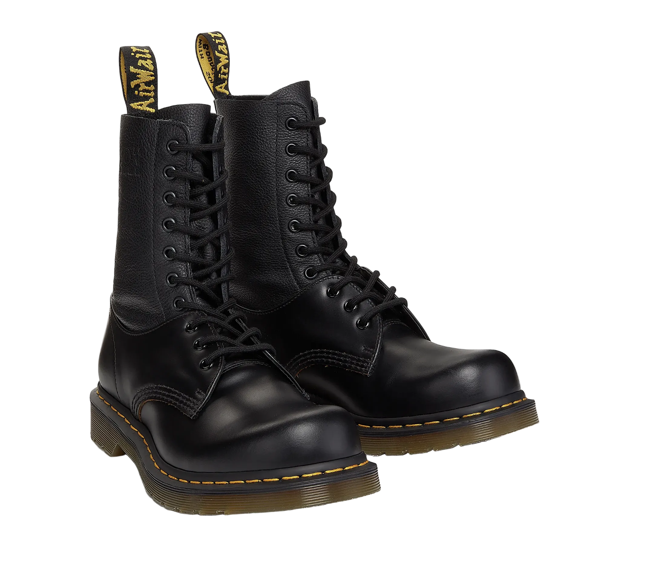 Dr. Martens x MM6 Maison Margiela Twisted 10-Eye Leather Boots
