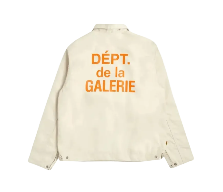 Gallery Dept. French Logo Jacket Cream/Orange