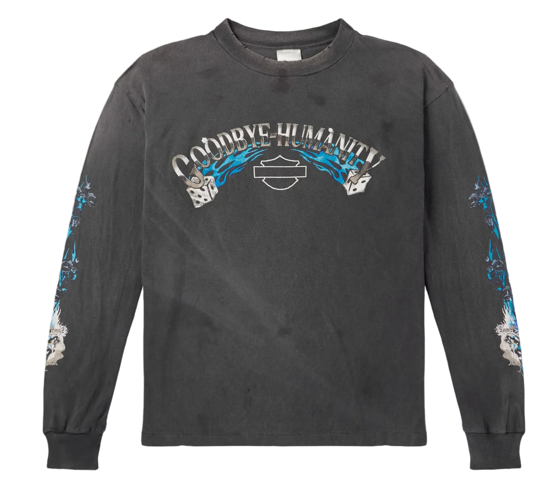 SAINT MXXXXXX Goodbye Humanity Dice Distressed Shirt